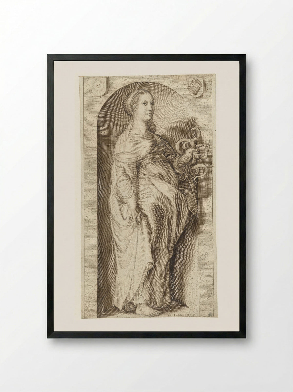 Prudentia - Jozua Breckerveld - Framed Print Black