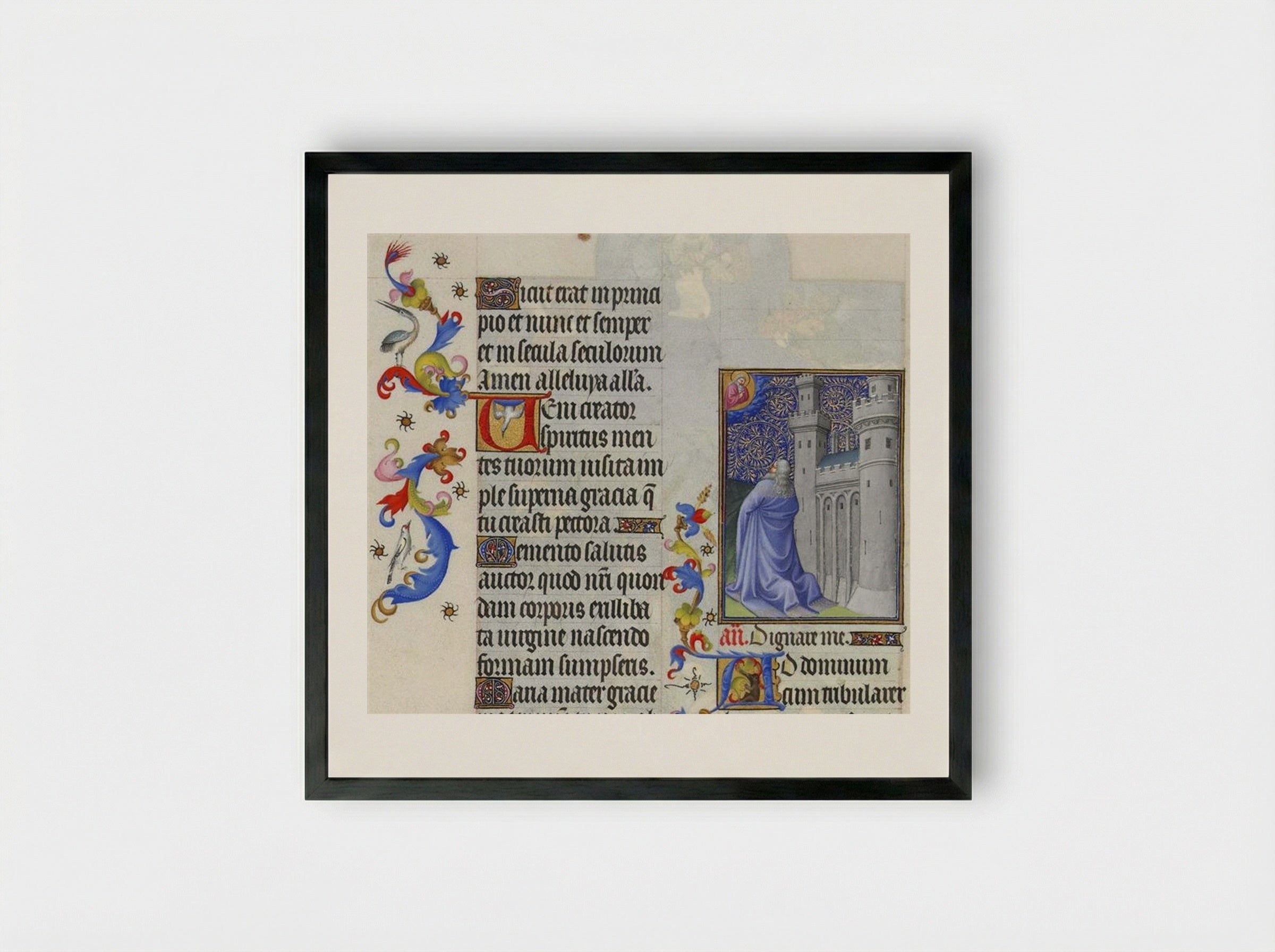 Psalm CXIX - Limbourg brothers - Framed Print Black