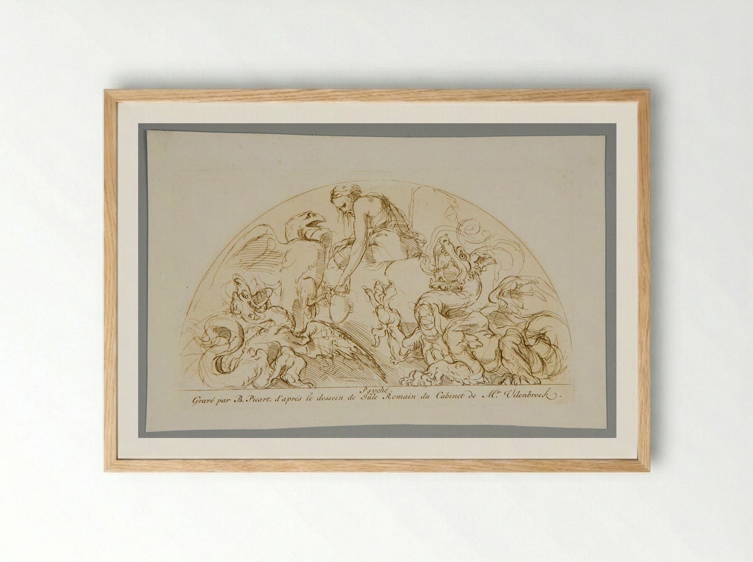Psyché - Bernard Picart - Framed Print Wood