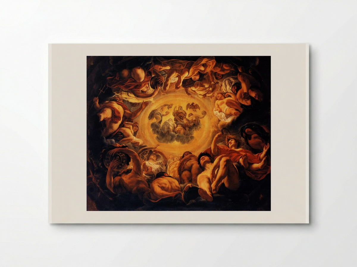 Psyche hosted on Olympus - Jacob Jordaens - Poster