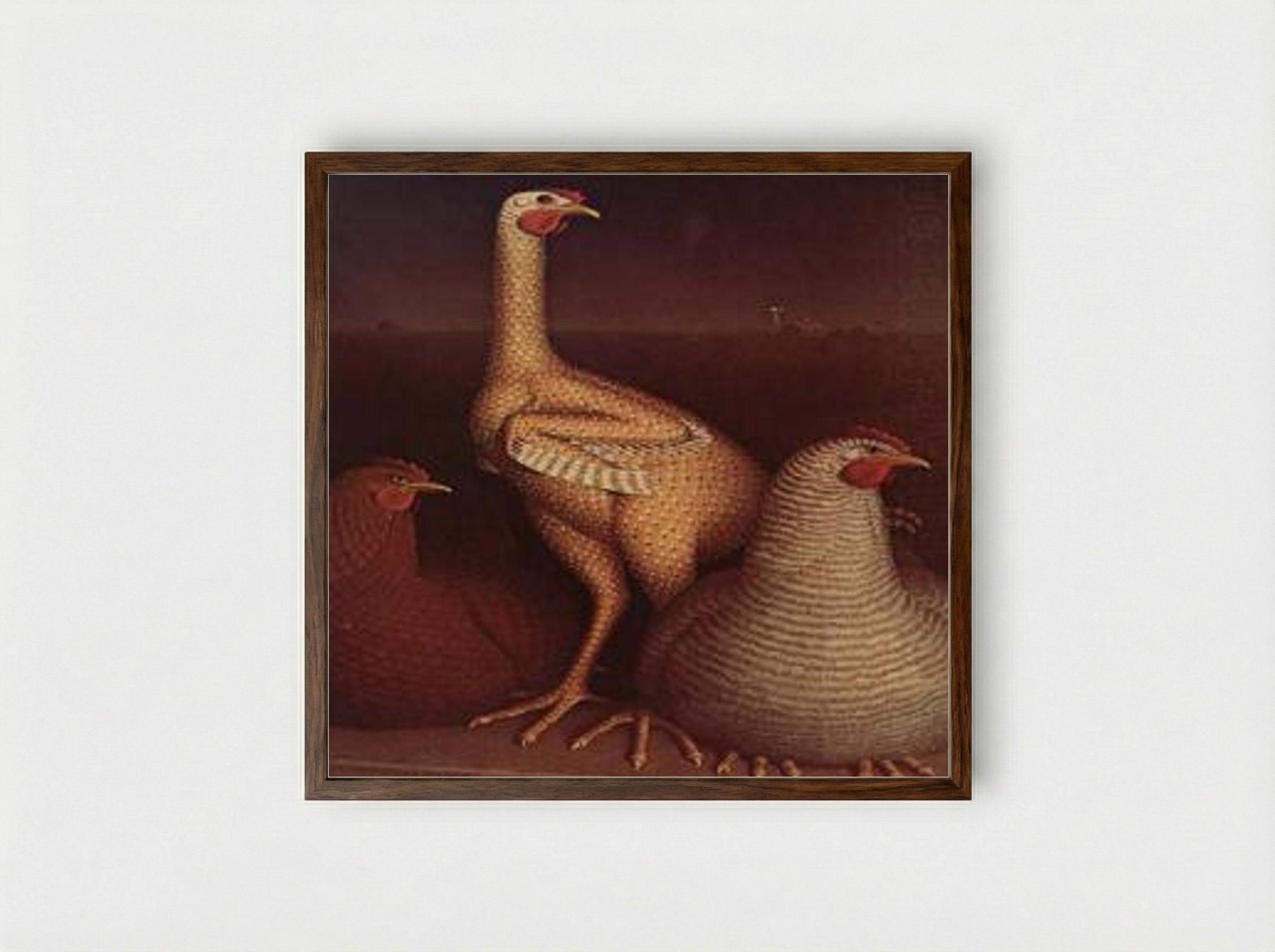 Puberty - Grant Wood - Framed Print Dark Wood