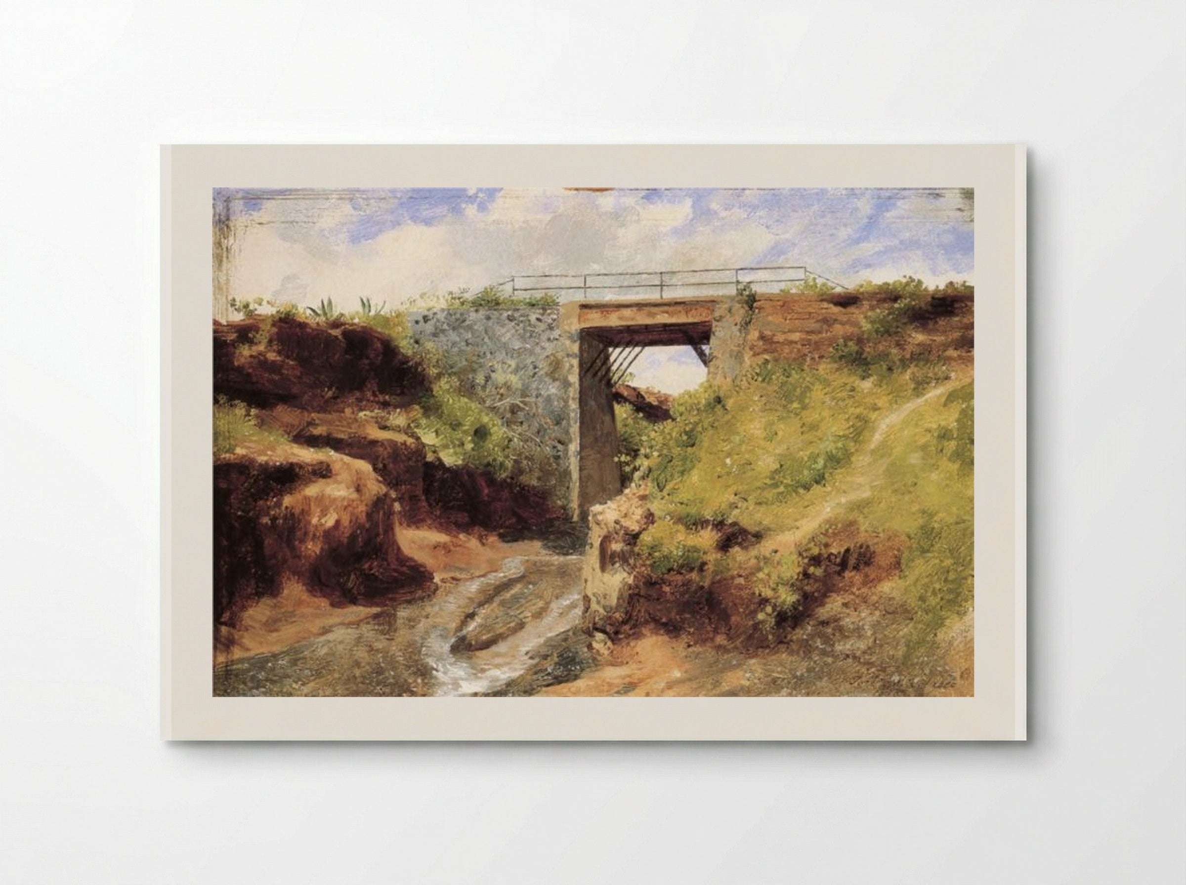 Puente de la Barranca del Muerto - José María Velasco - Poster