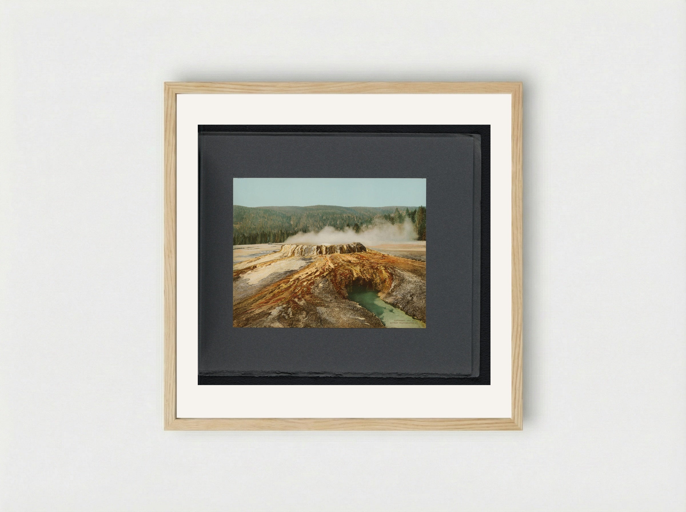 Punch Bowl Spring, Yellowstone National Park - William Henry Jackson - Framed Print Wood