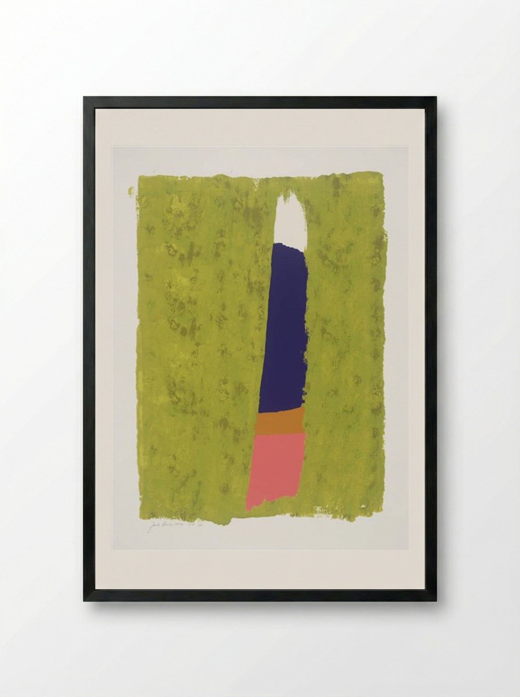 Purple Thrust - Jack Bush - Framed Print Black