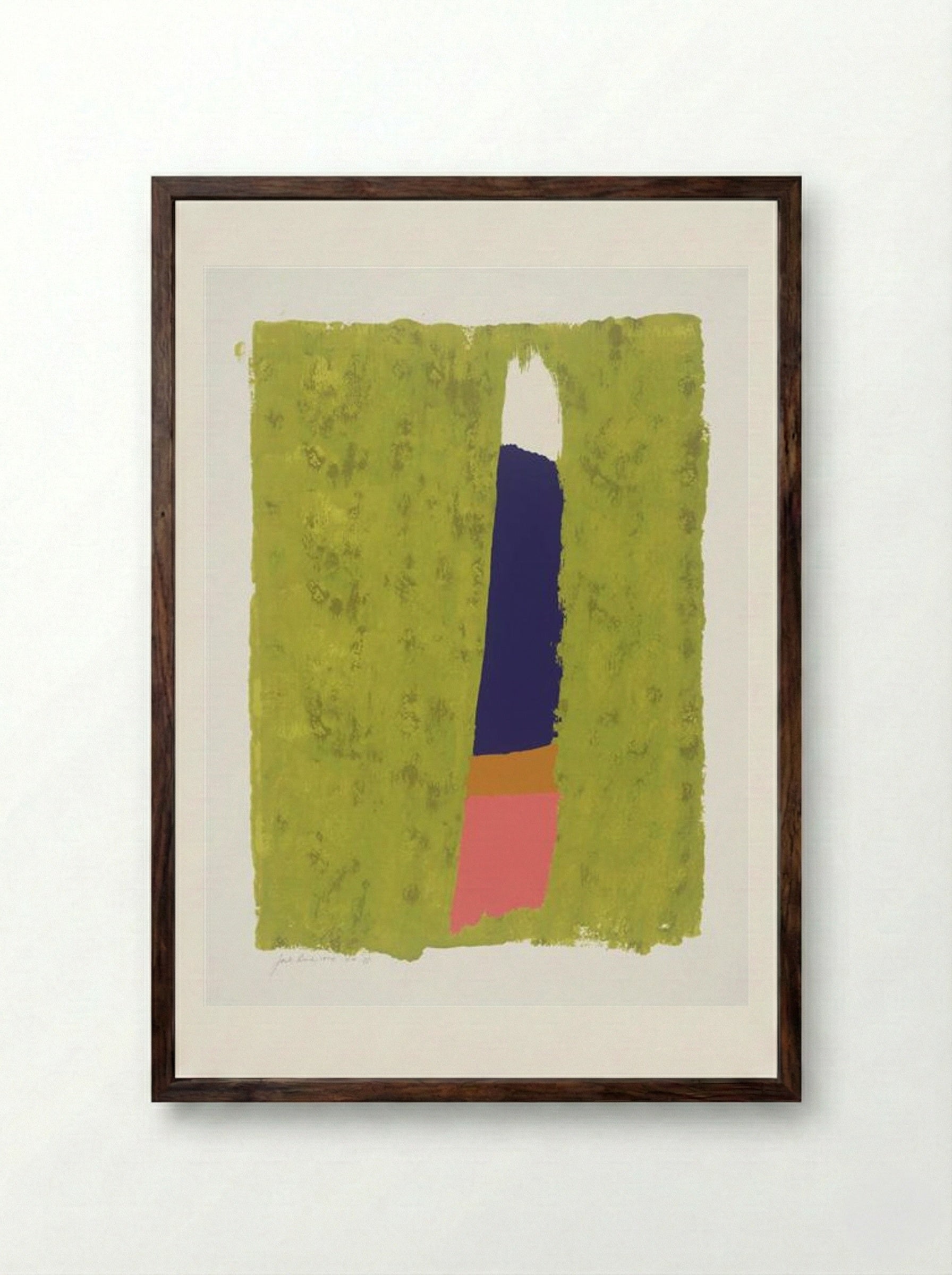 Purple Thrust - Jack Bush - Framed Print Dark Wood