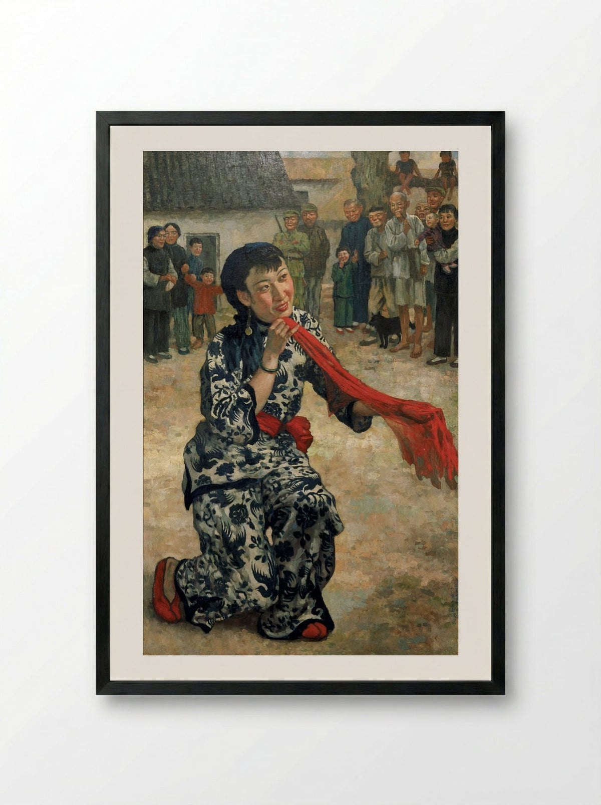 Put Down Your Whip - Xu Beihong - Framed Print Black