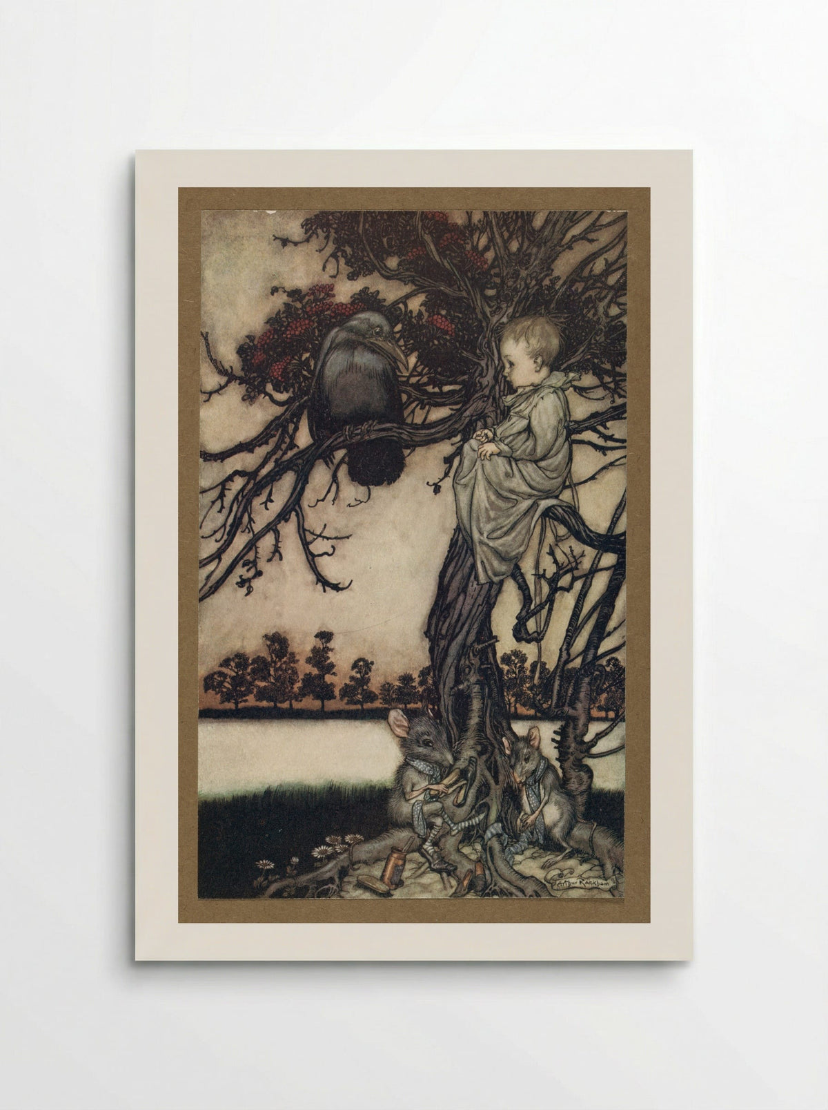 Put his strange case before old Solomon Caw - Arthur Rackham - Poster