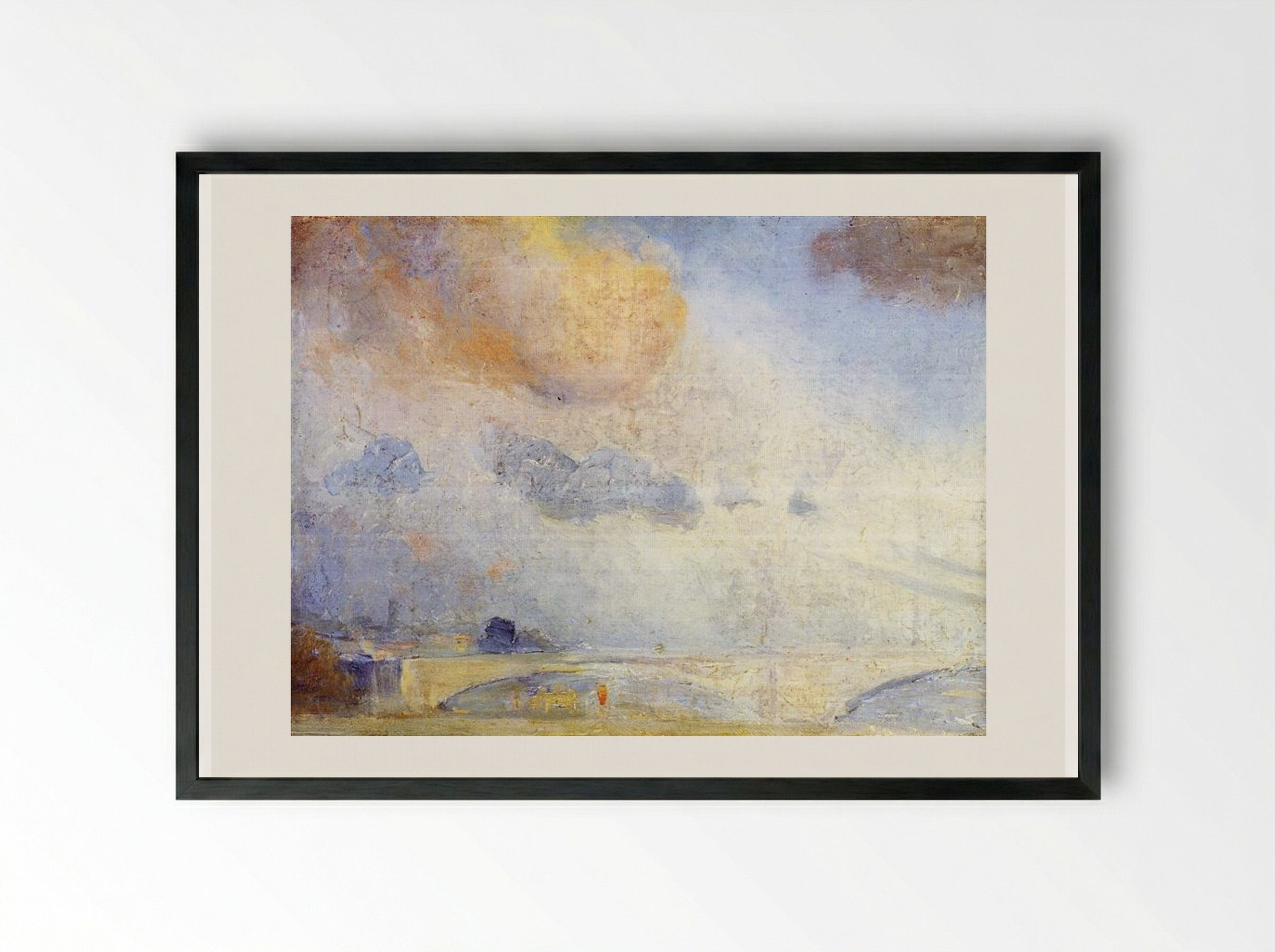 Putney Bridge, London - Tom Roberts - Framed Print Black