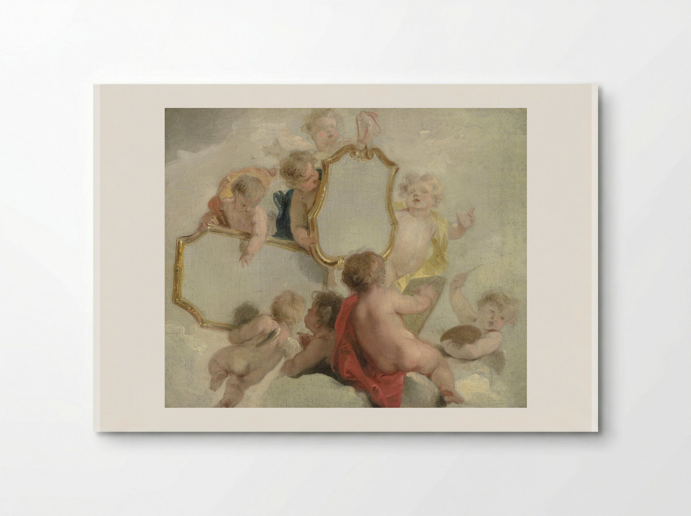 Putti met spiegels - Jacob de Wit - Poster