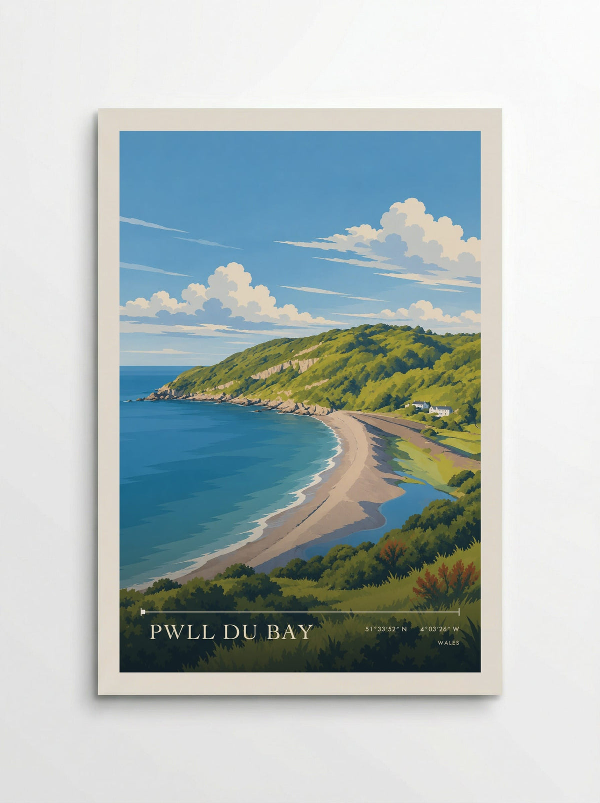 Pwll Du Bay | Travel Poster - Poster