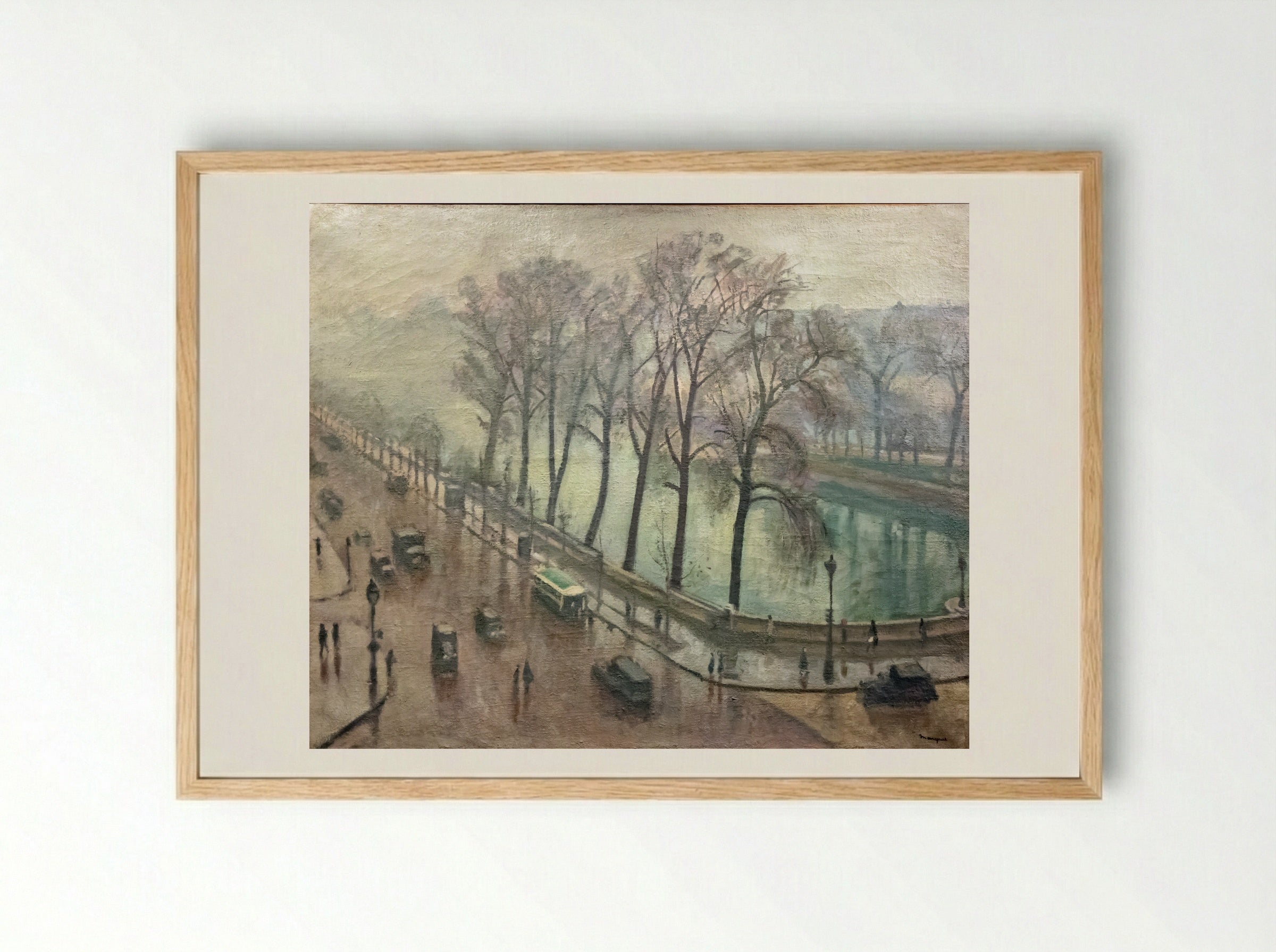 Quai des Grands-Augustins - Albert Marquet - Framed Print Wood
