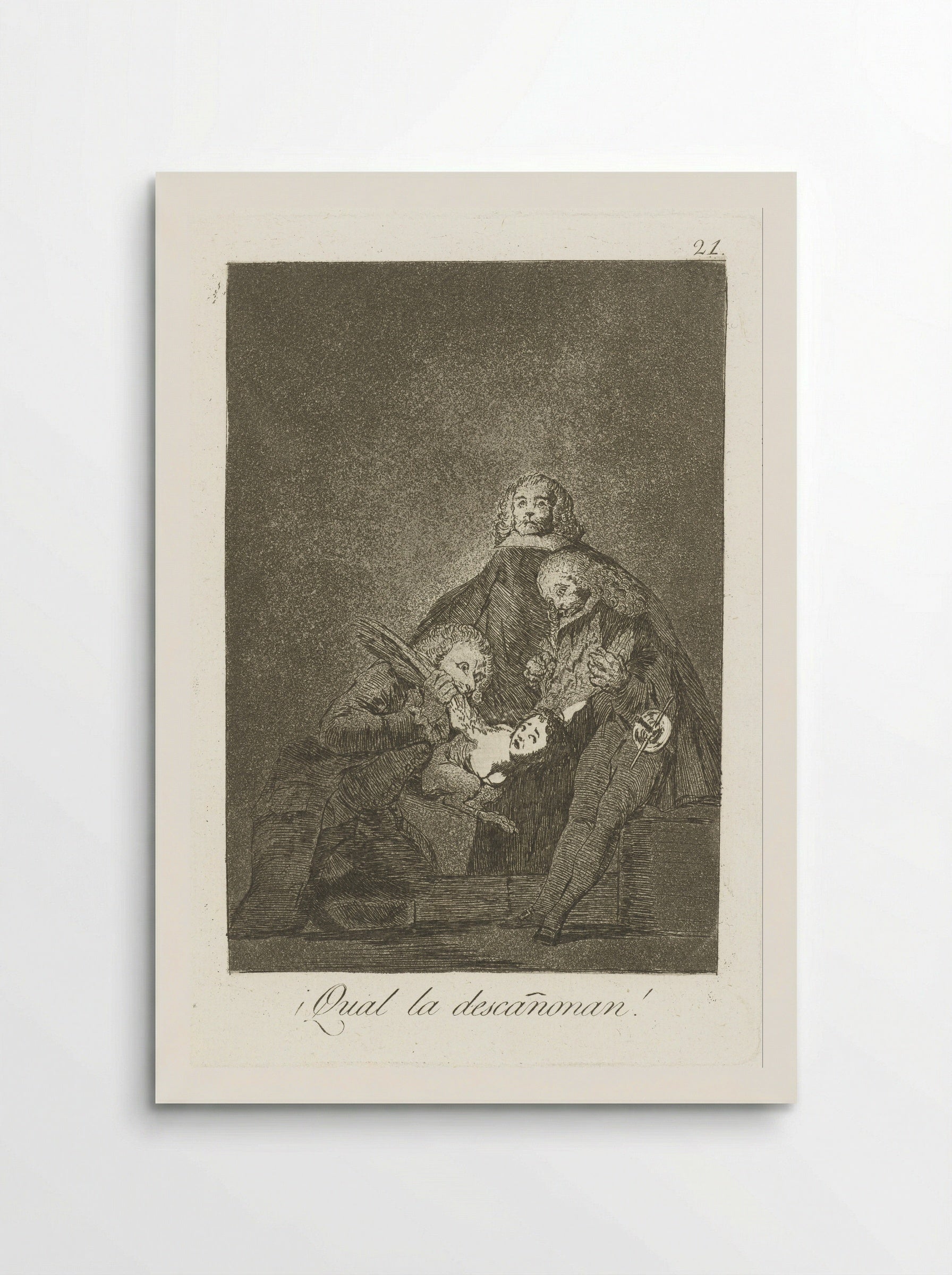¡Qual la descañonan! - Francisco de Goya - Poster