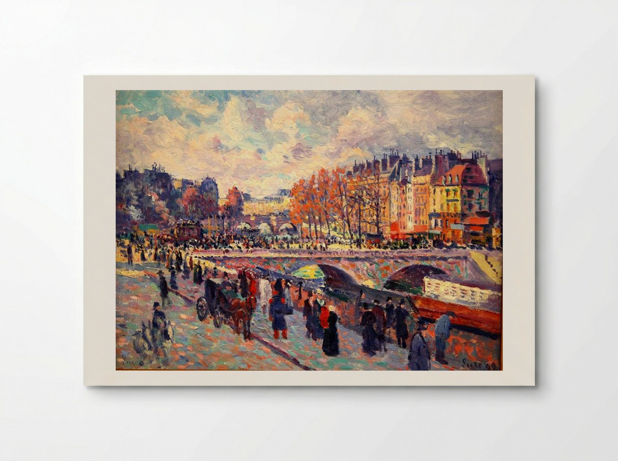Quayside by the Seine in Paris - Maximilien Luce - Poster