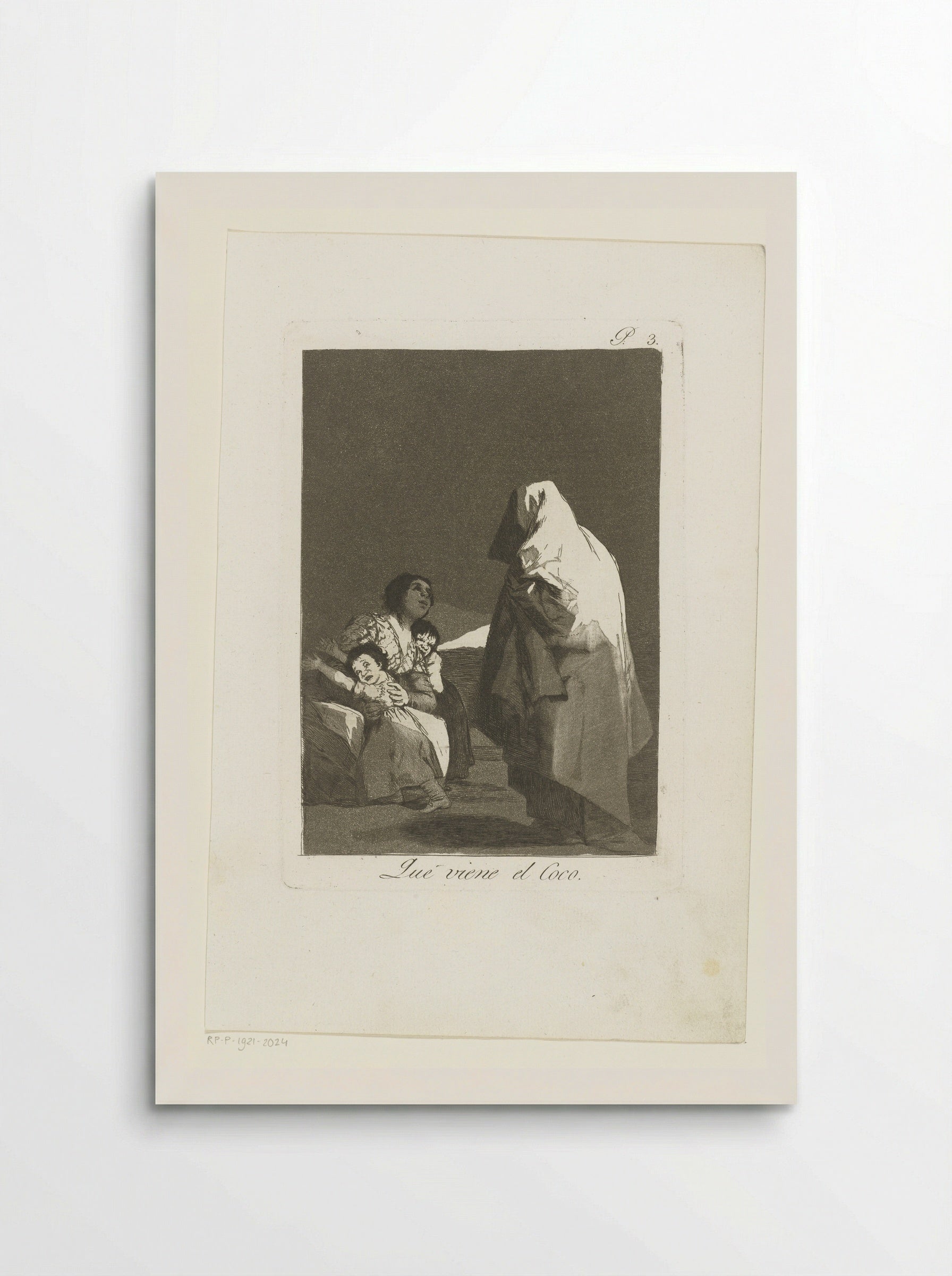 Que viene el Coco - Francisco de Goya - Poster