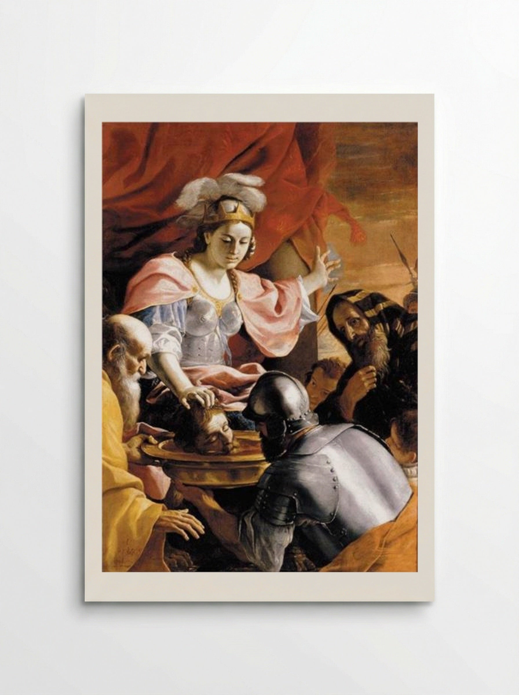 Queen Tomyris Receiving the Head of Cyrus, King of Persia - Mattia Preti - Poster