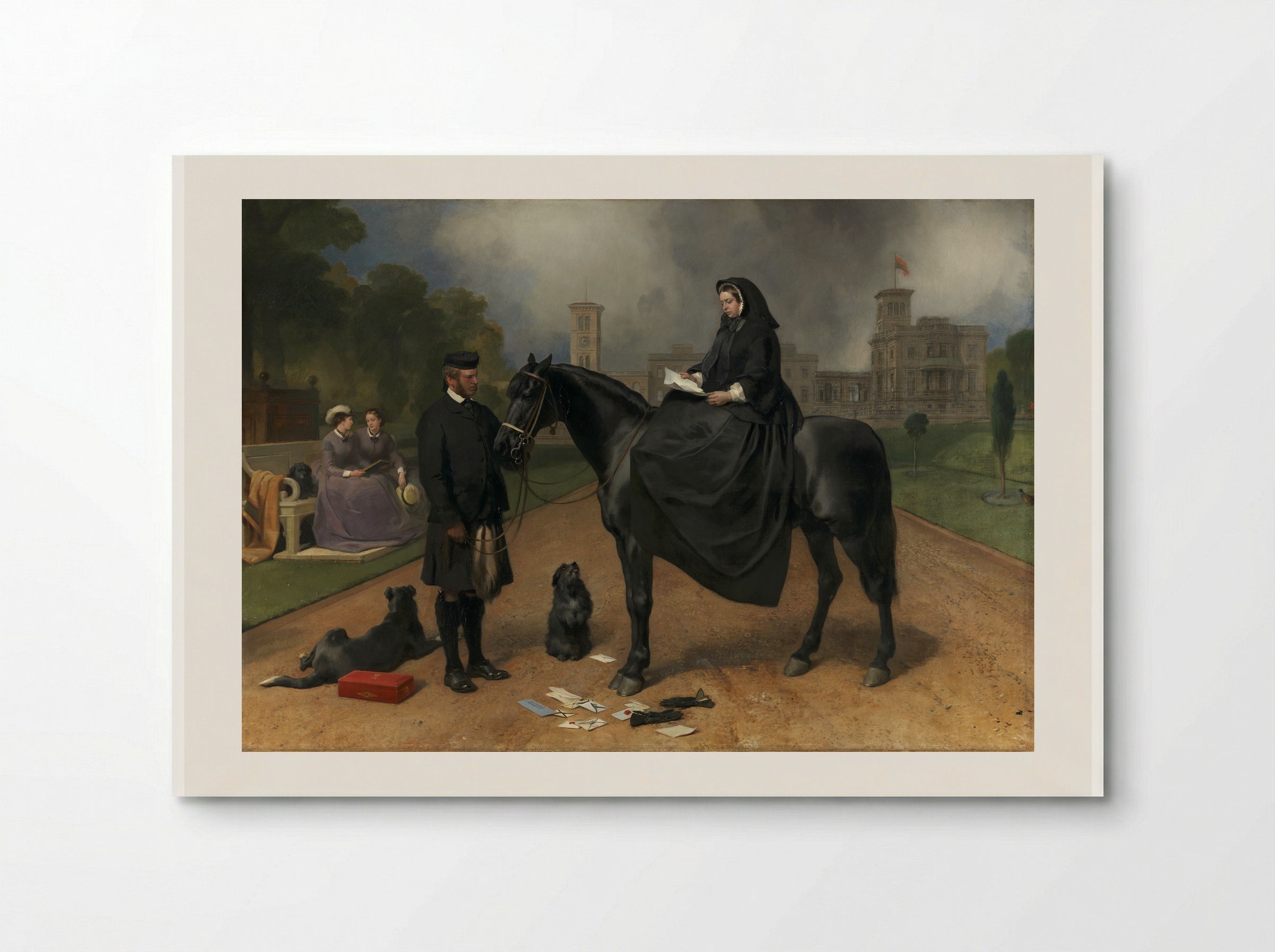 Queen Victoria at Osborne House - Edwin Henry Landseer - Poster
