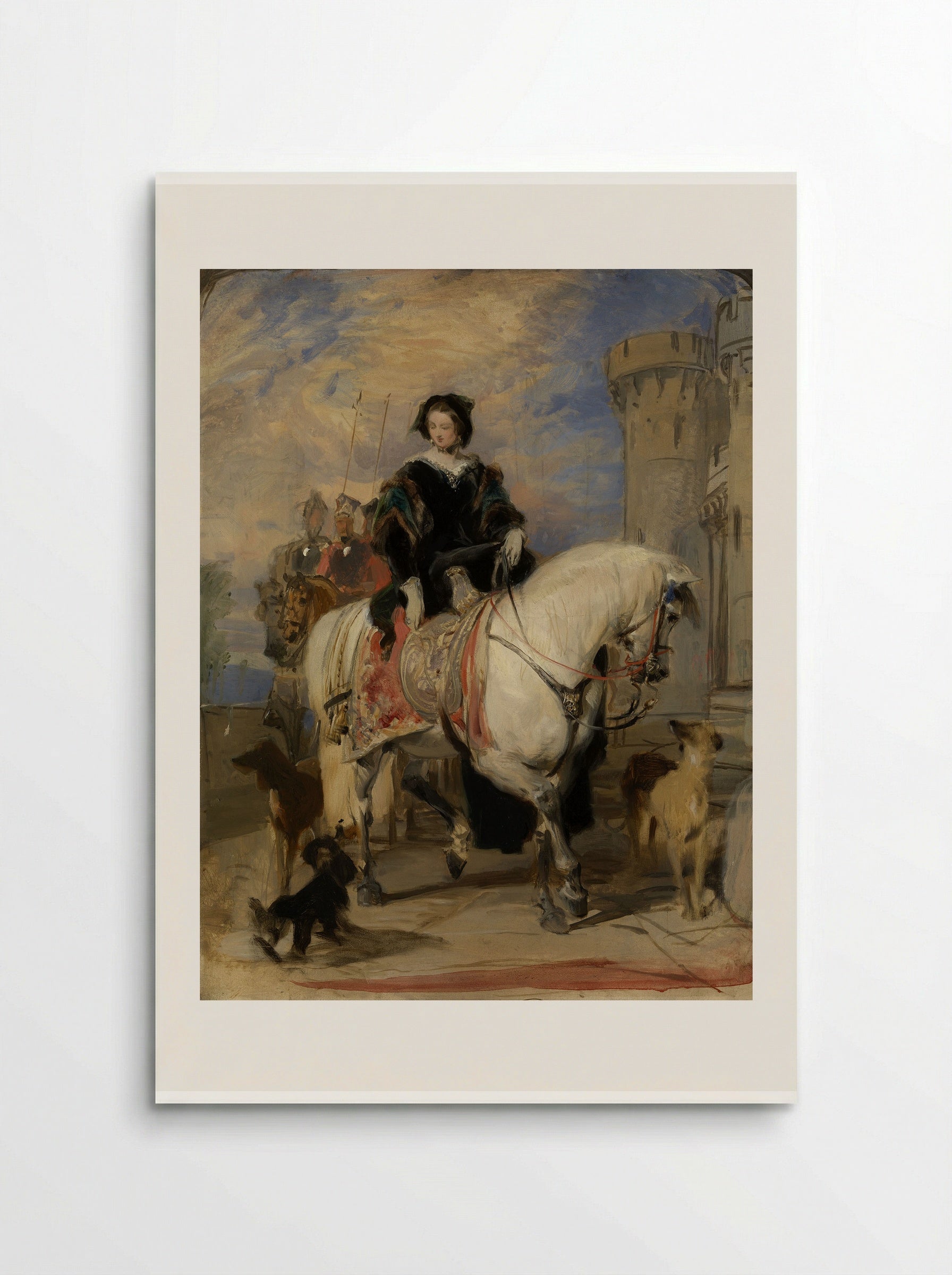 Queen Victoria on Horseback - Edwin Henry Landseer - Poster
