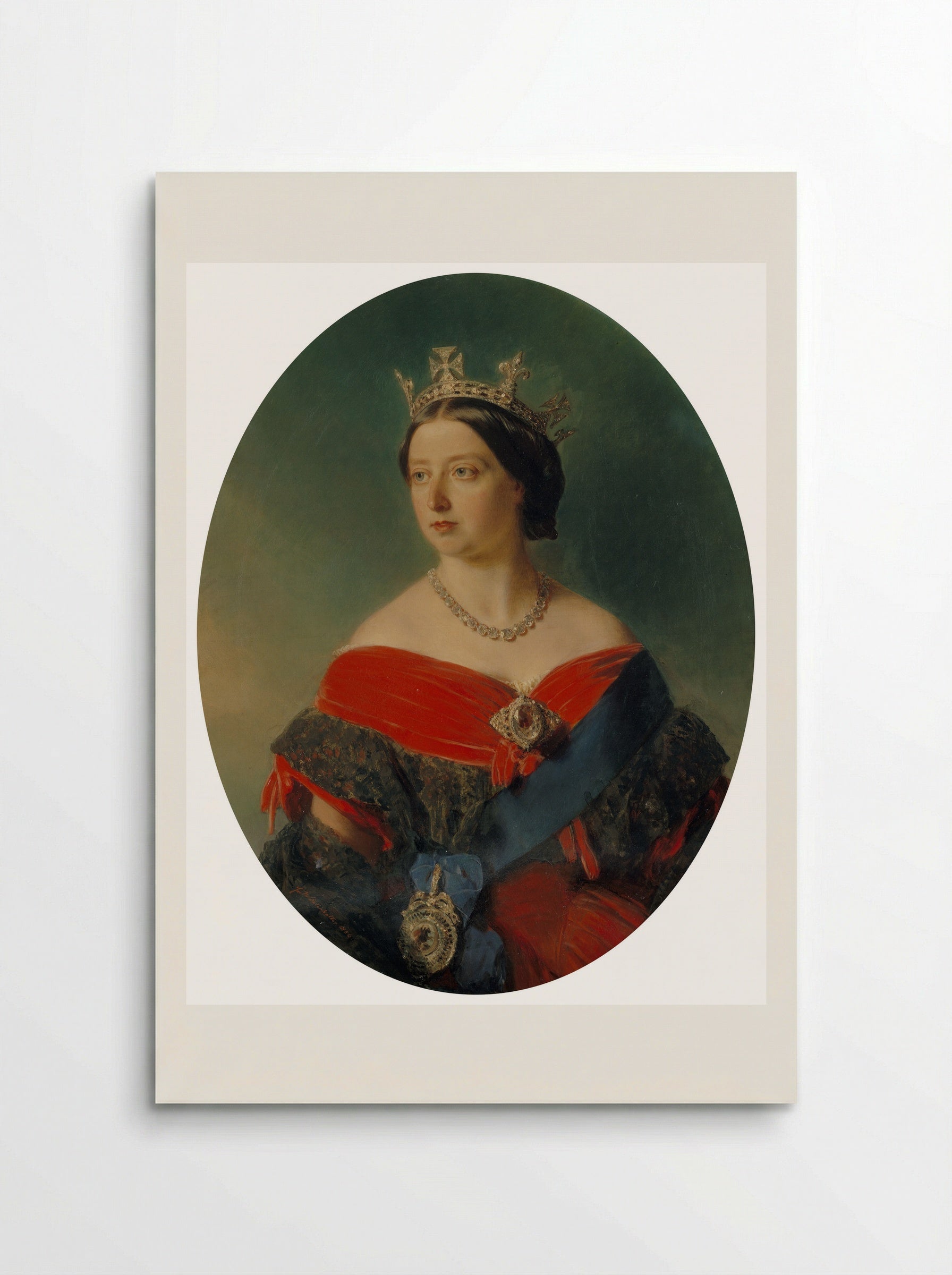 Queen Victoria - Franz Xaver Winterhalter - Poster