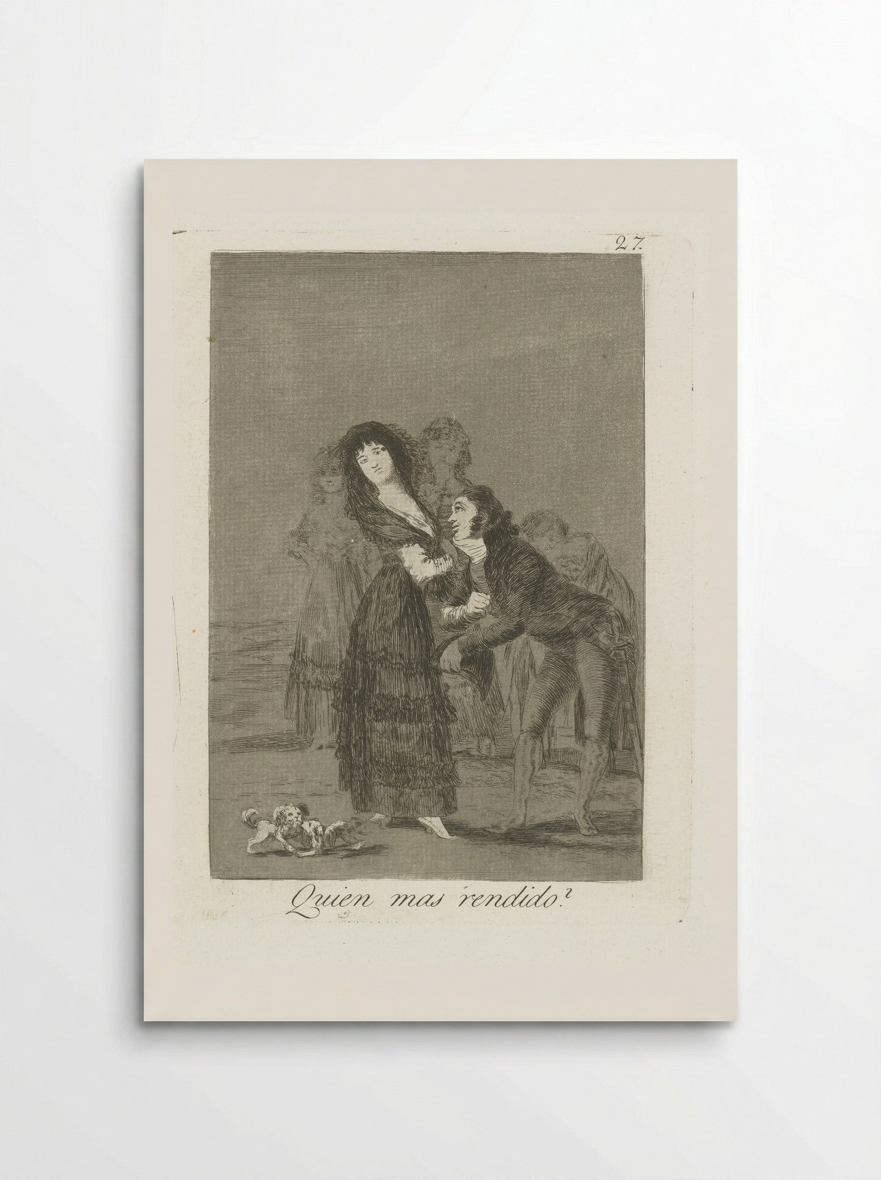 Quien mas rendido? - Francisco de Goya - Poster