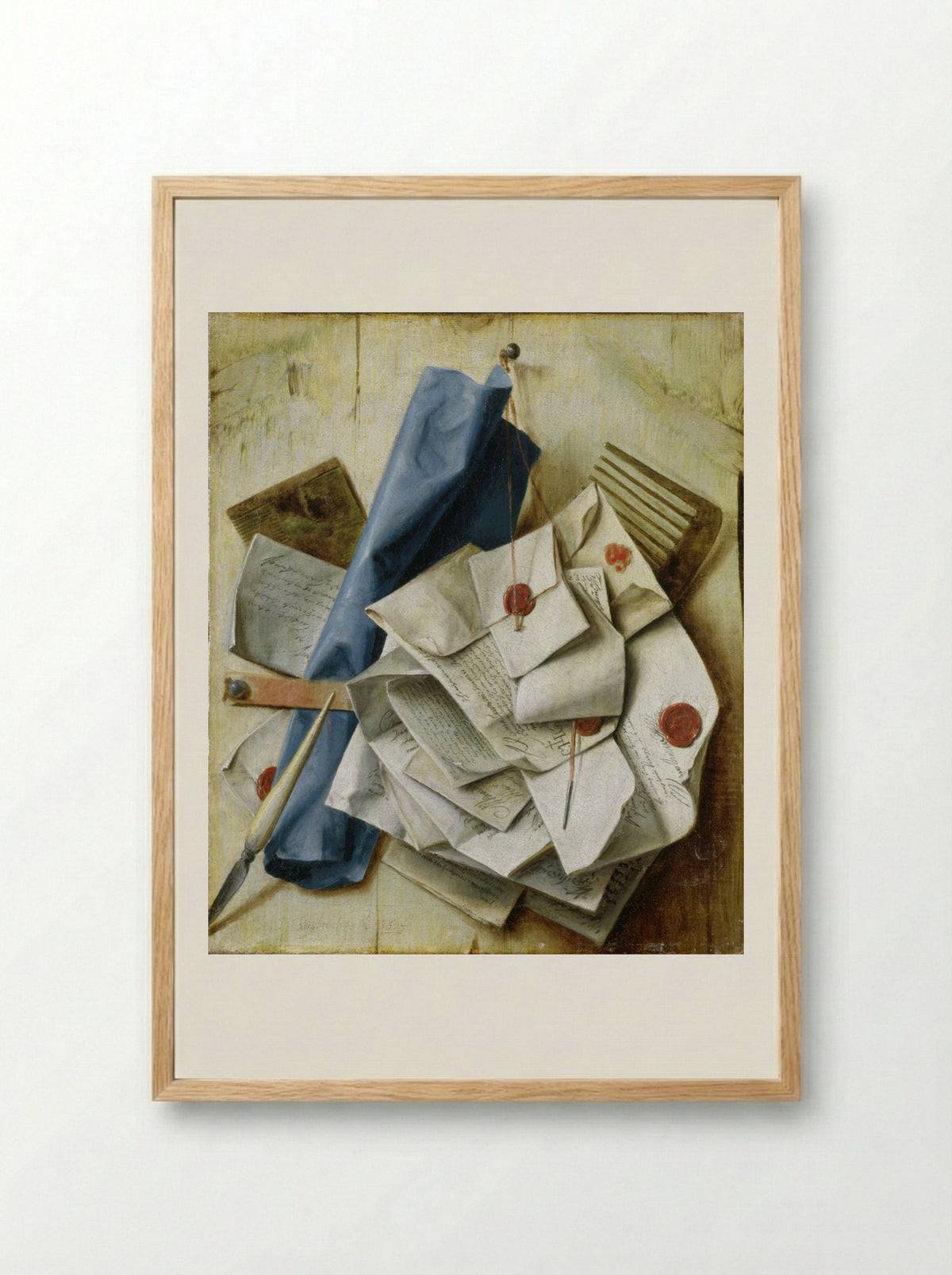 Quodlibet - Cornelis Norbertus Gysbrechts - Framed Print Wood