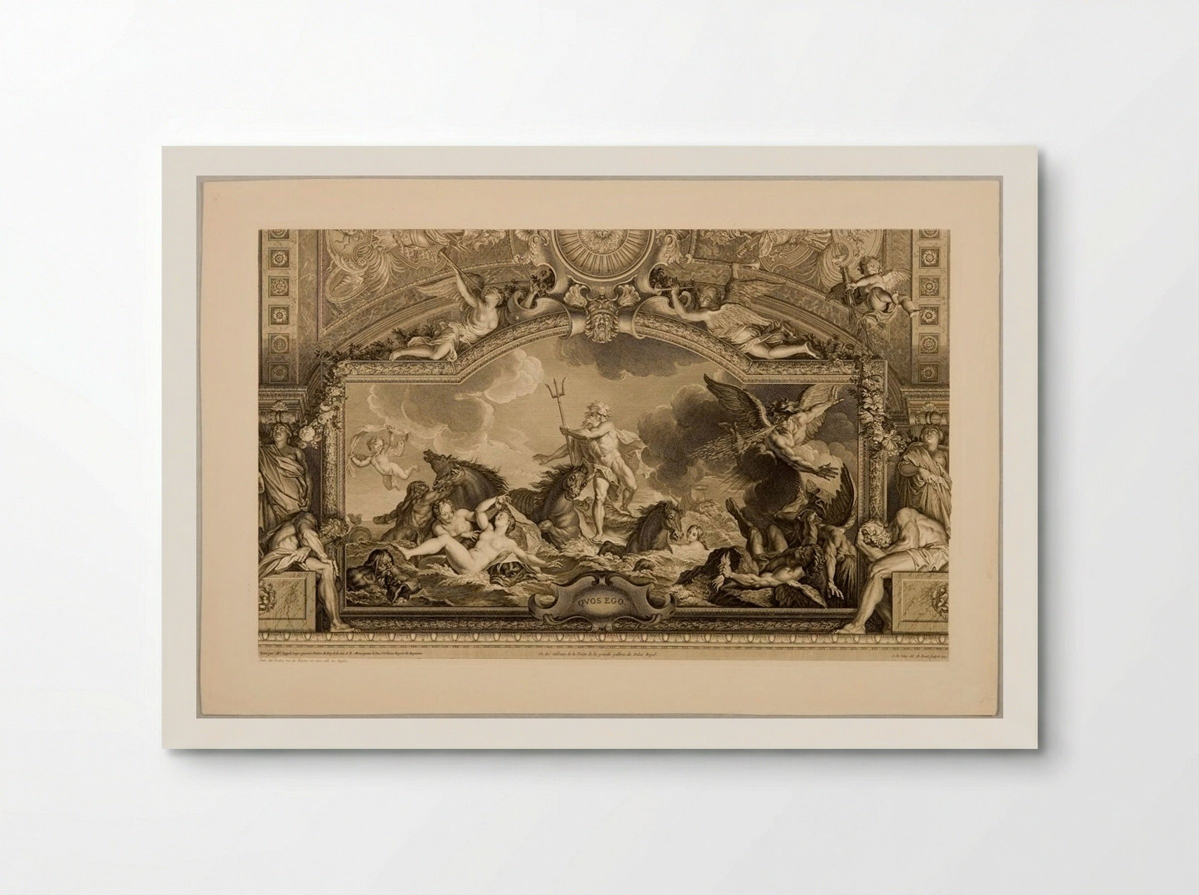Quos Ego: Neptune Stilling the Tempest - Bernard Picart - Poster