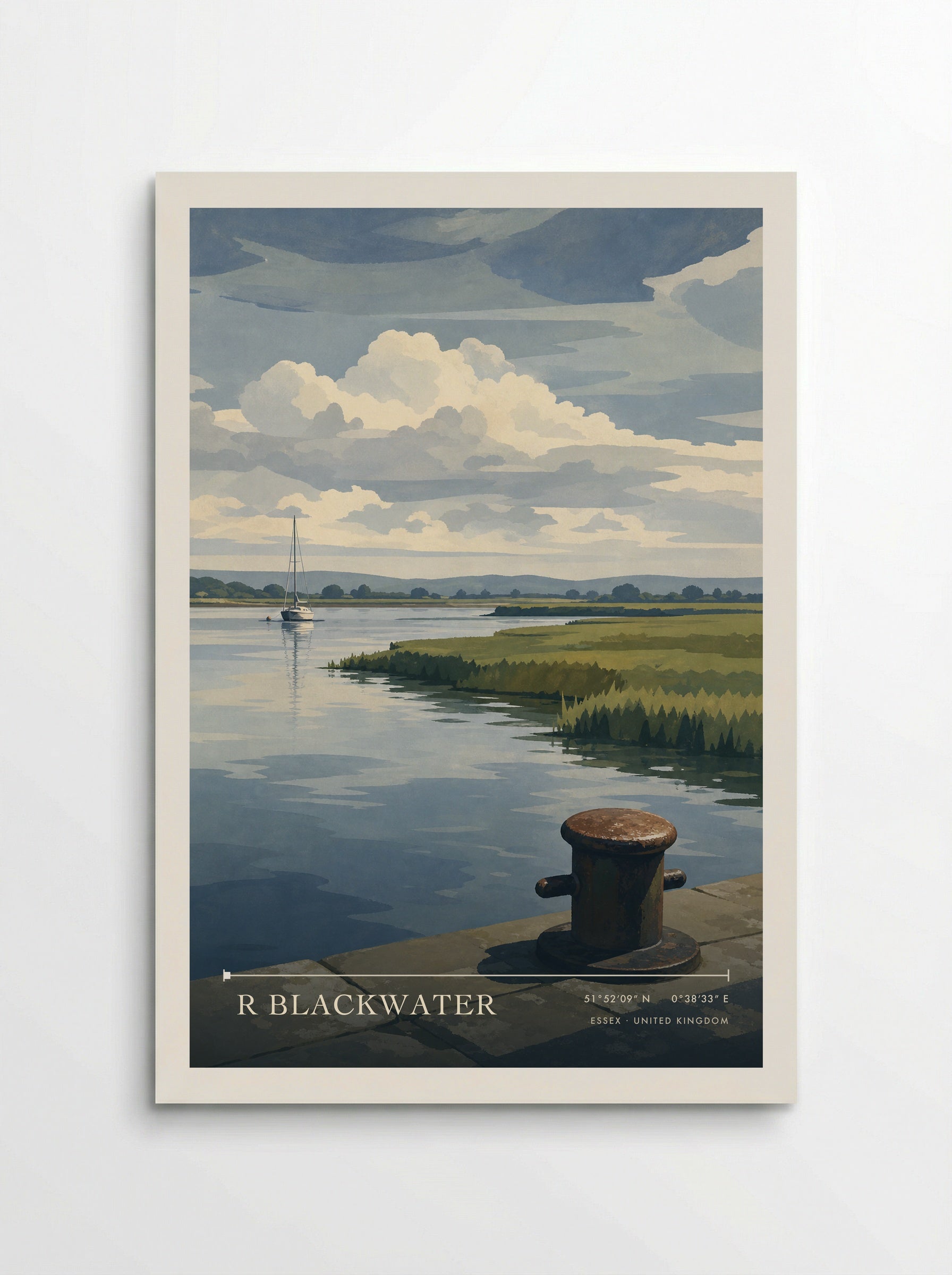 R Blackwater Essex United Kingdom Travel Poster - Poster