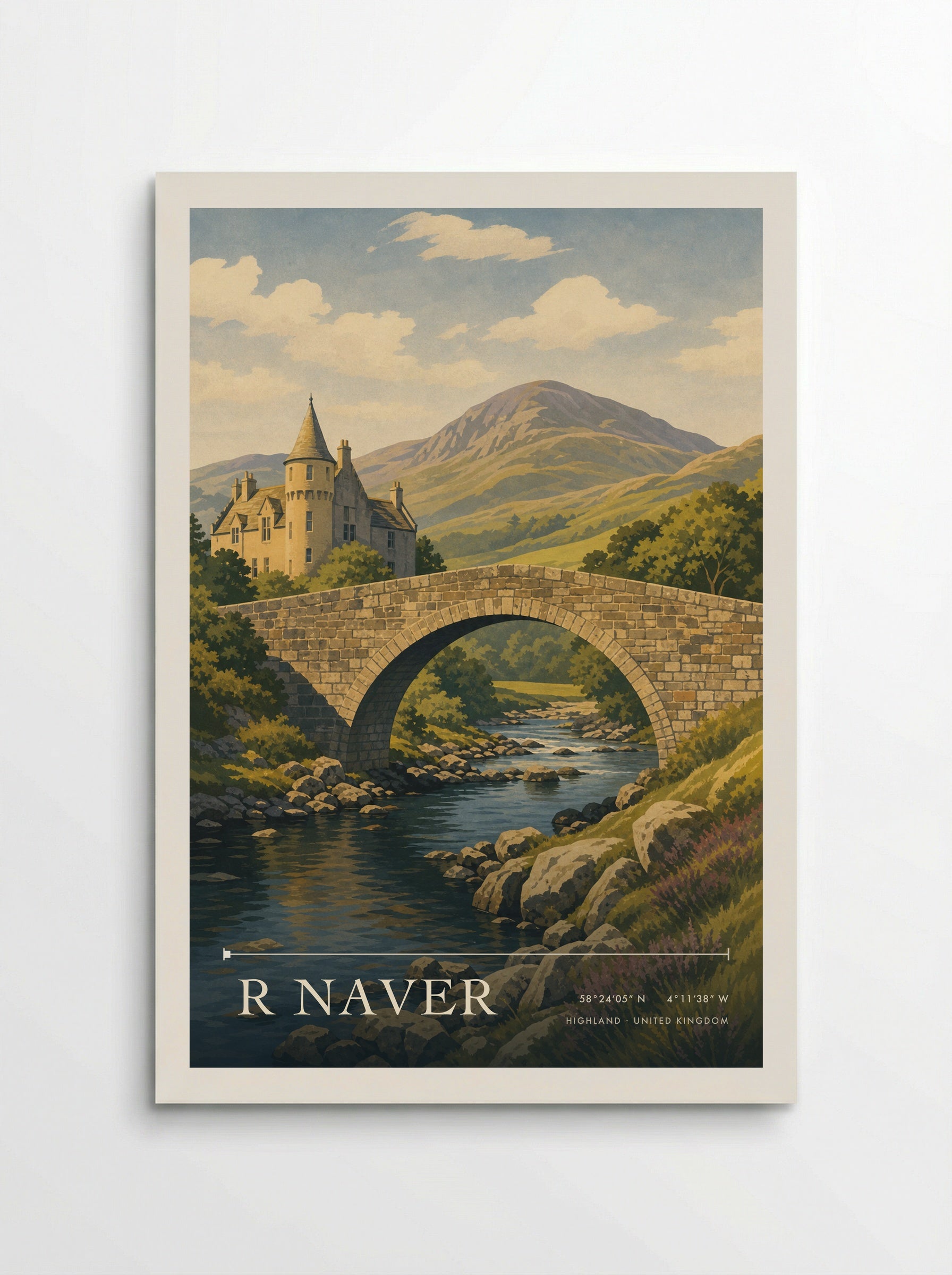 R Naver Highland United Kingdom Travel Poster - Poster