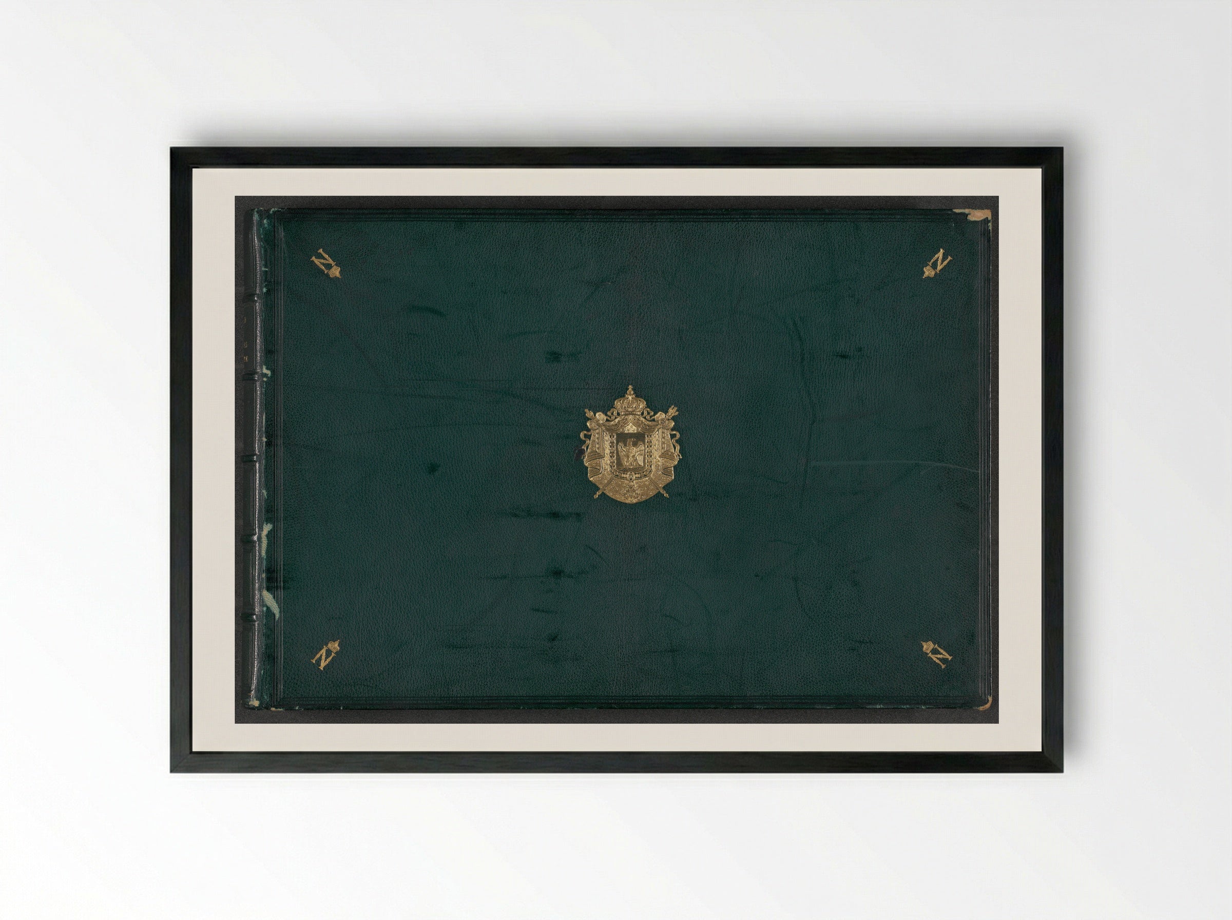 Réunion des Tuileries au Louvre, album 2 - Édouard Denis Baldus - Framed Print Black