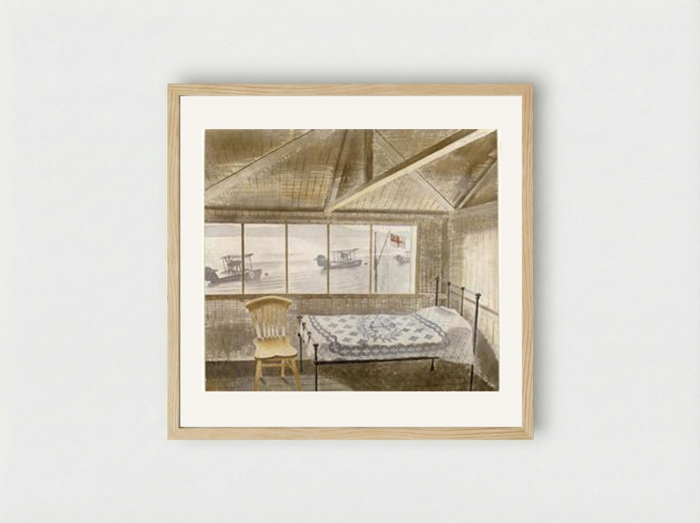 RNAS Sick Bay, Dundee - Eric Ravilious - Framed Print Wood
