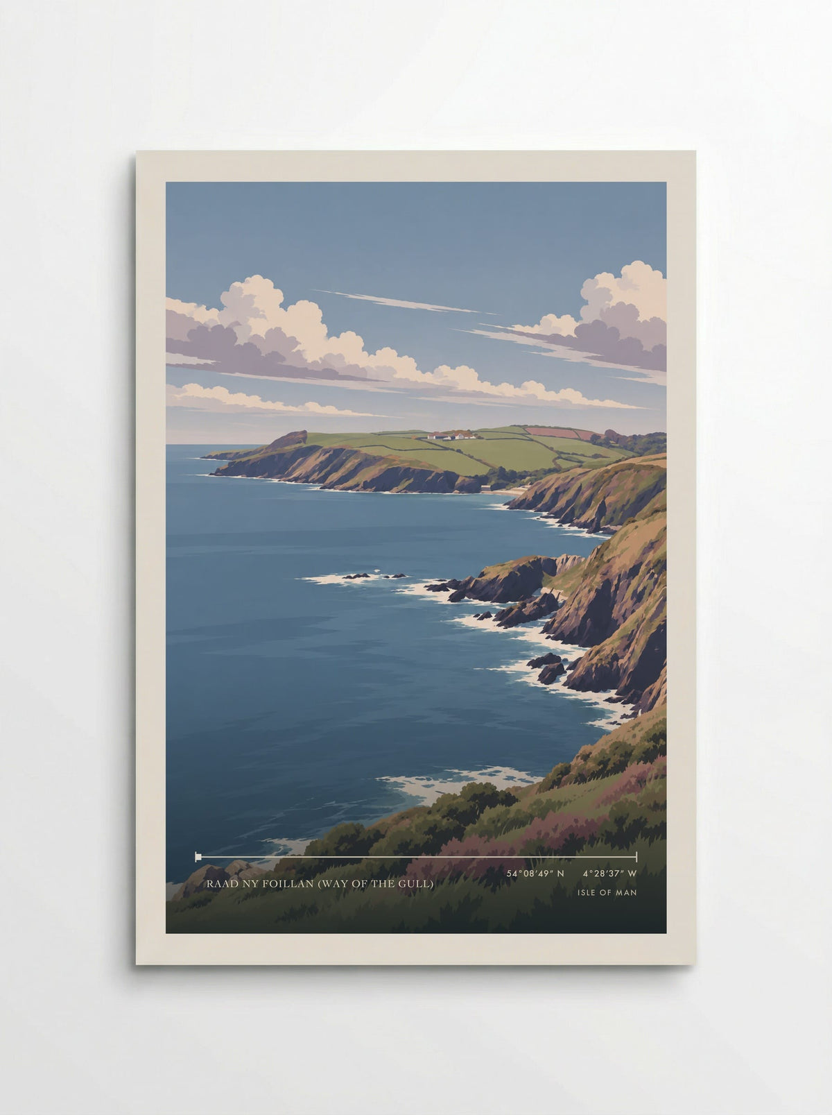 Raad ny Foillan (Way of the Gull), Isle of Man | Travel Poster - Poster