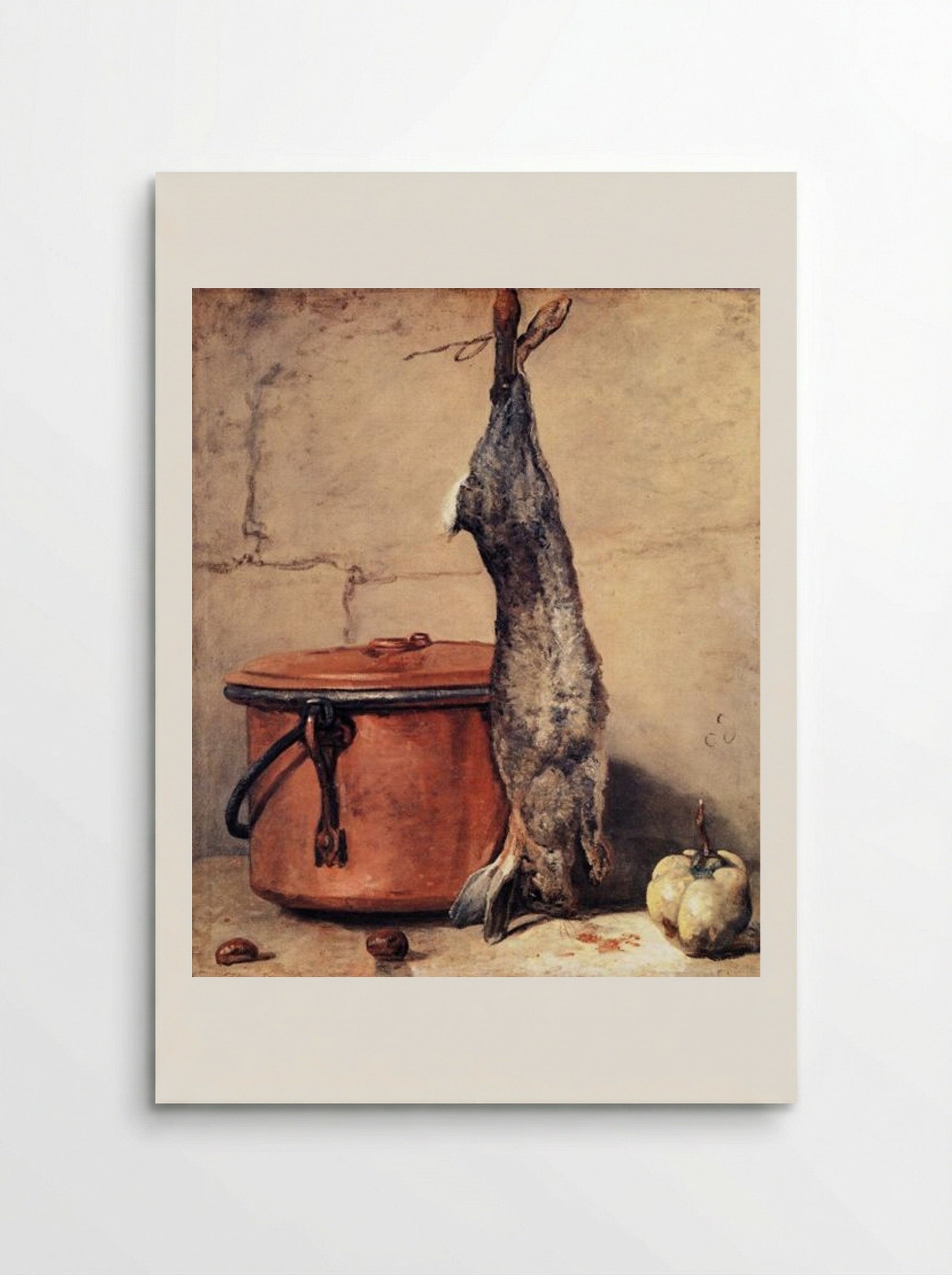 Rabbit and Copper Pot - Jean-Baptiste-Simeon Chardin - Poster