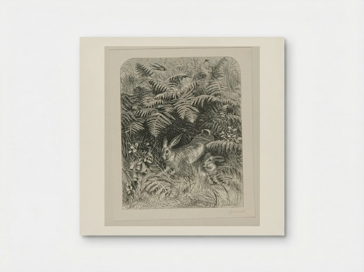 Rabbits - Edward Dalziel - Poster