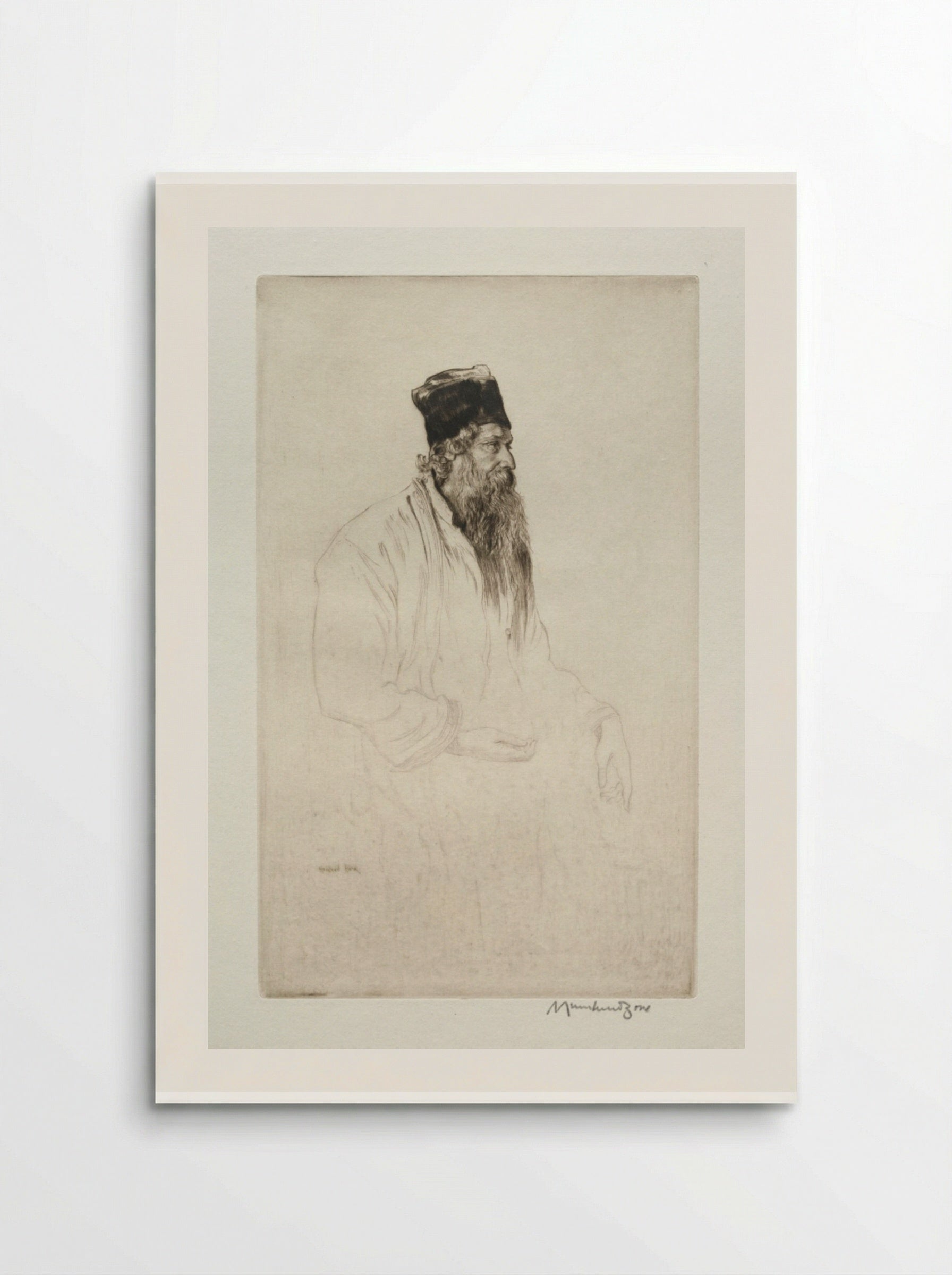 Rabindranath Tagore - Muirhead Bone - Poster