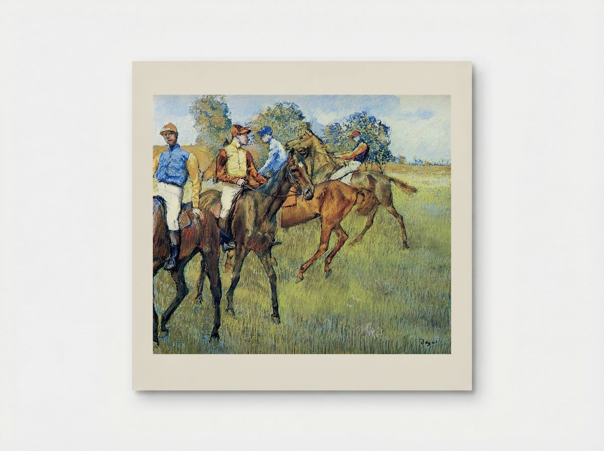 Race Horses - Edgar Degas - Poster