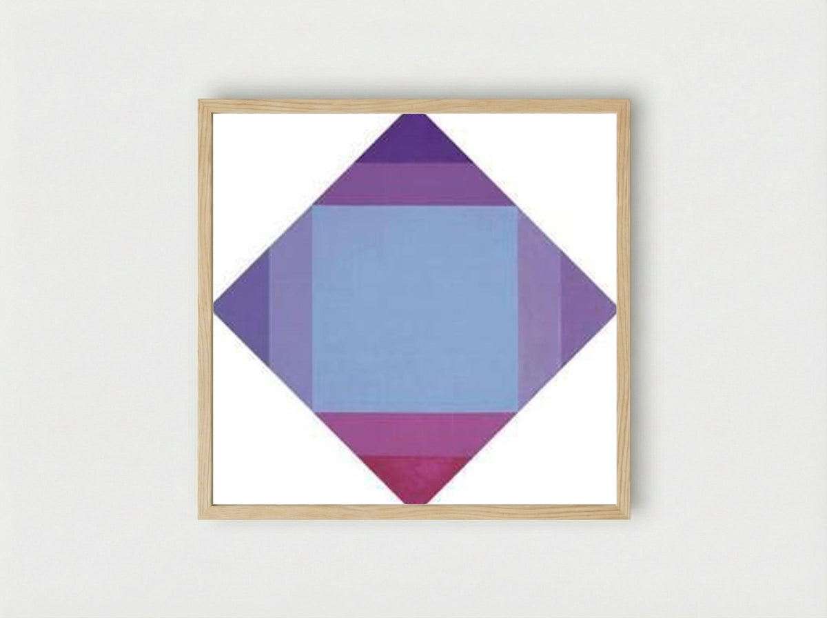 Radiazione violetta - Max Bill - Framed Print Wood