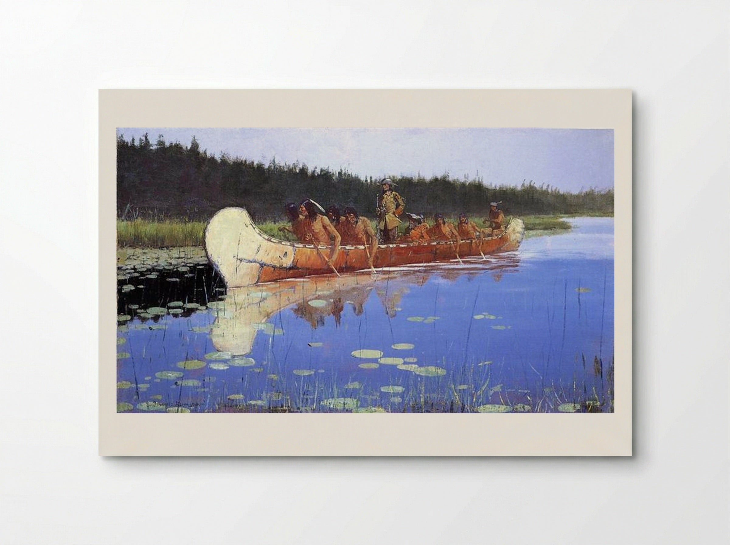 Radisson and Groseilliers - Frederic Remington - Poster