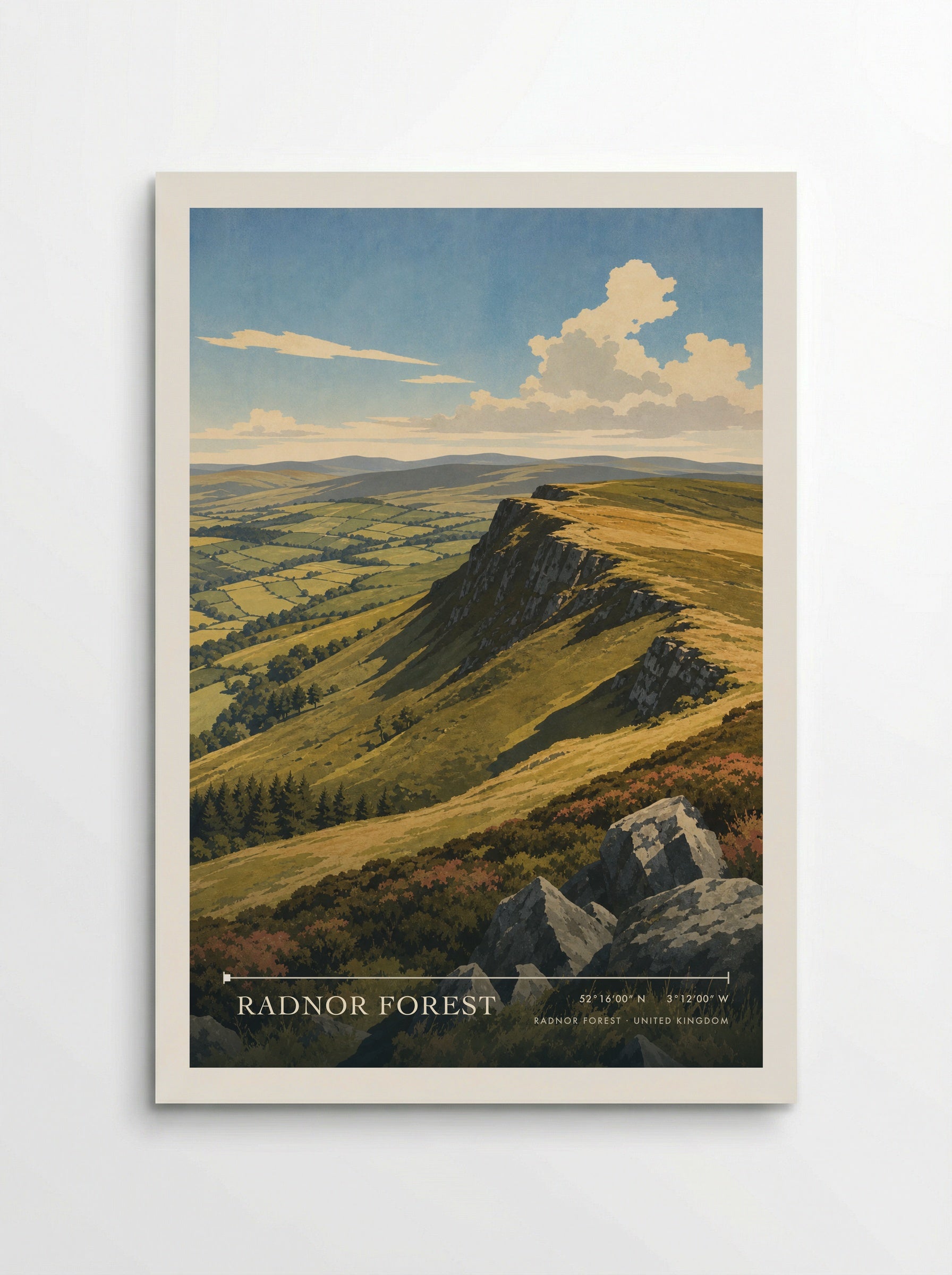 Radnor Forest United Kingdom Travel Poster - Poster