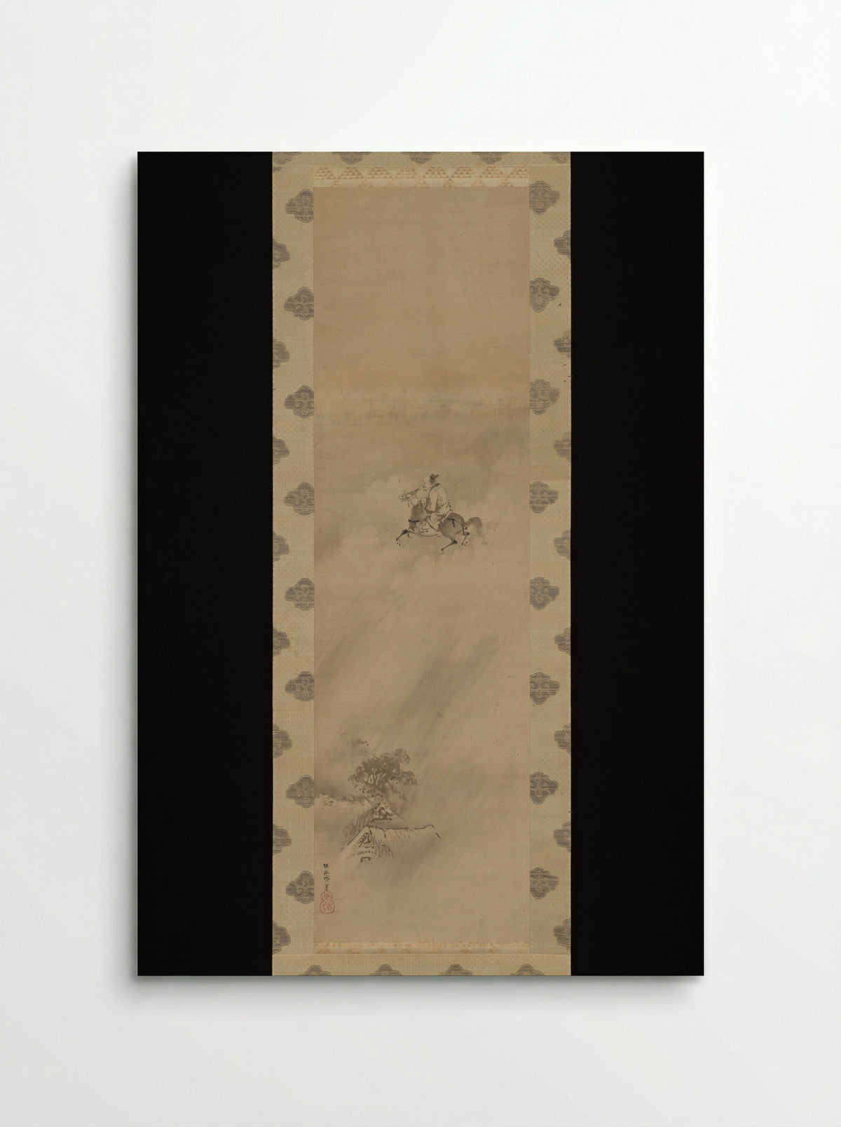 Rain God Riding in Clouds on a Horse - Kano School - Poster