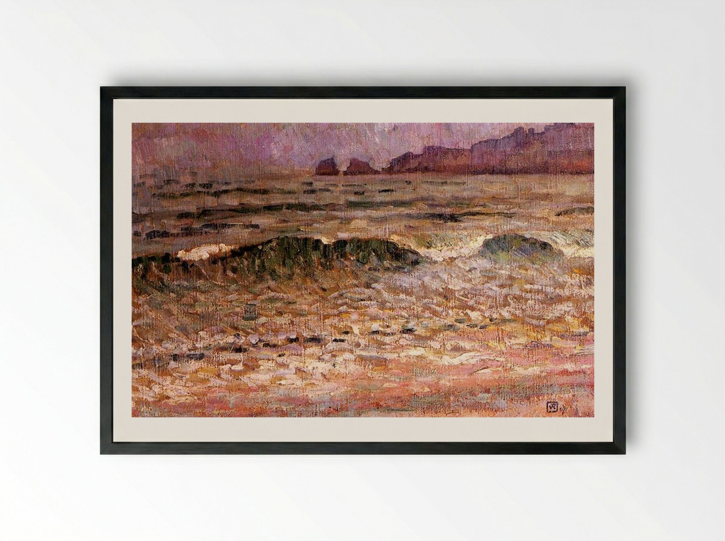 Rain, Jersey - Théo van Rysselberghe - Framed Print Black