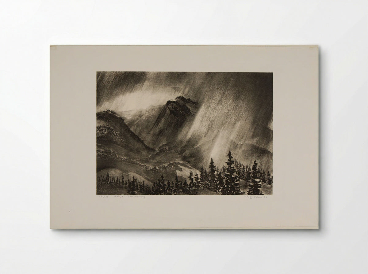 Rain at Semmering - Adolph Dehn - Poster