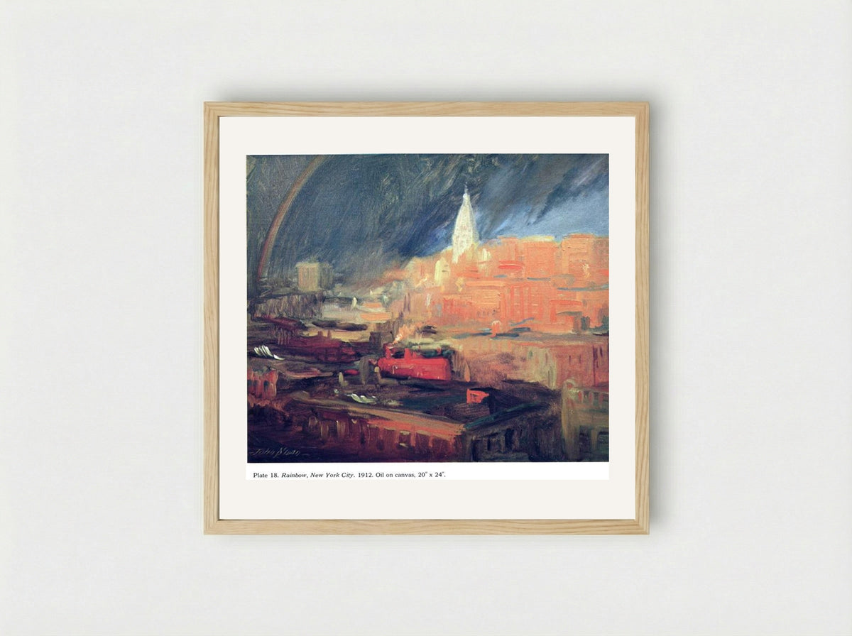 Rainbow, New York City - John French Sloan - Framed Print Wood
