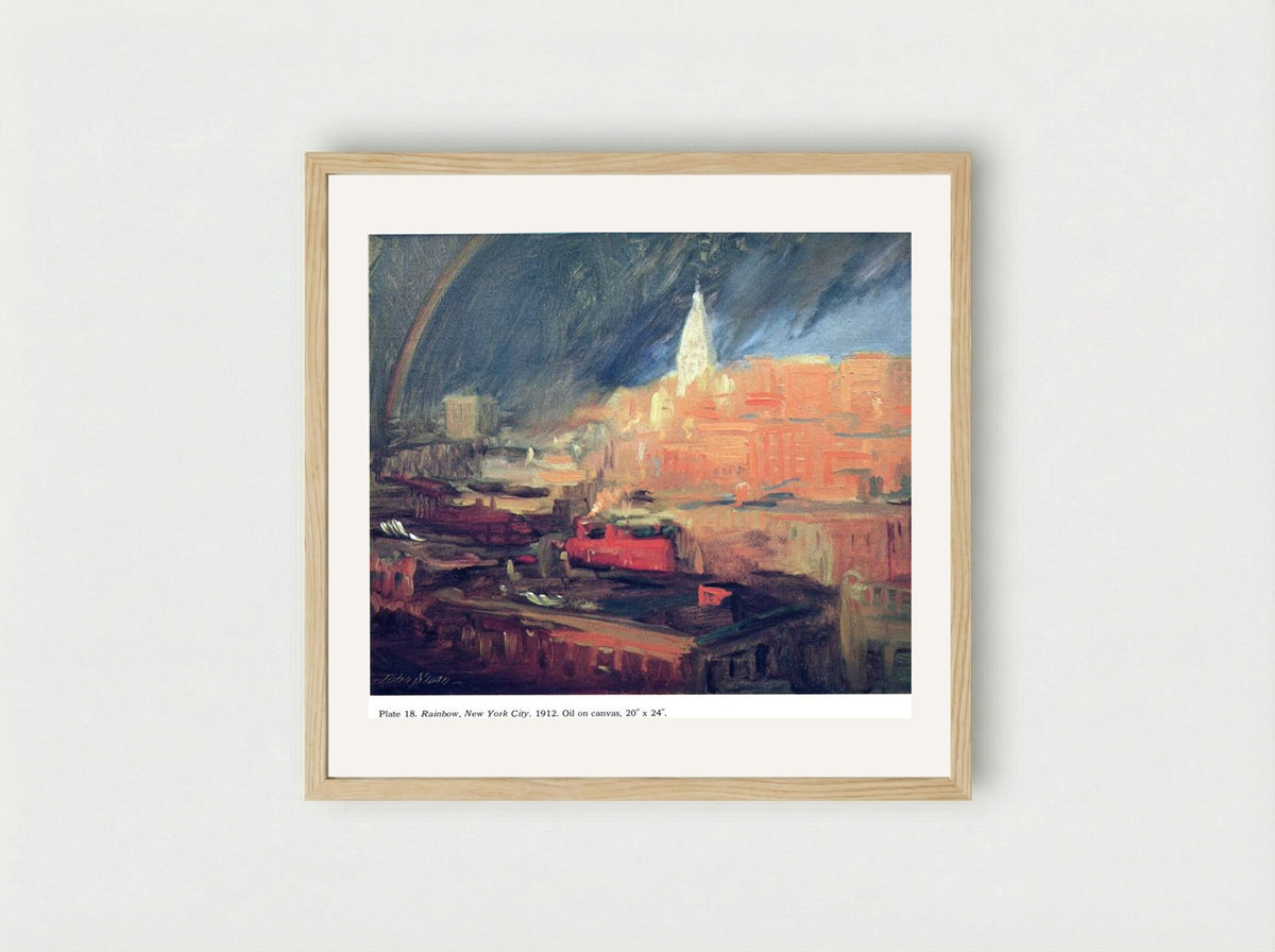 Rainbow, New York City - John French Sloan - Framed Print Wood