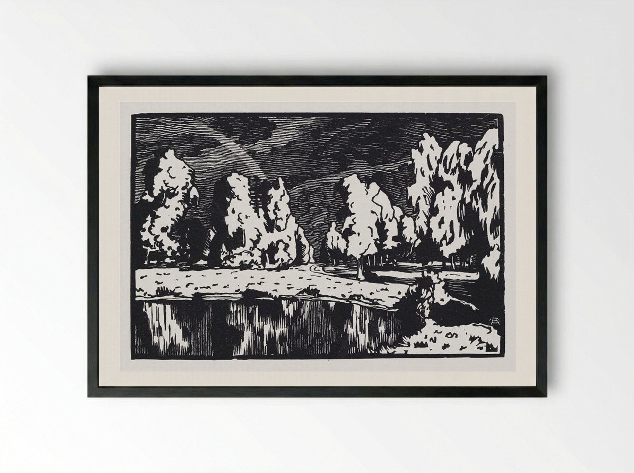 Rainbow - Anna Ostroumova-Lebedeva - Framed Print Black