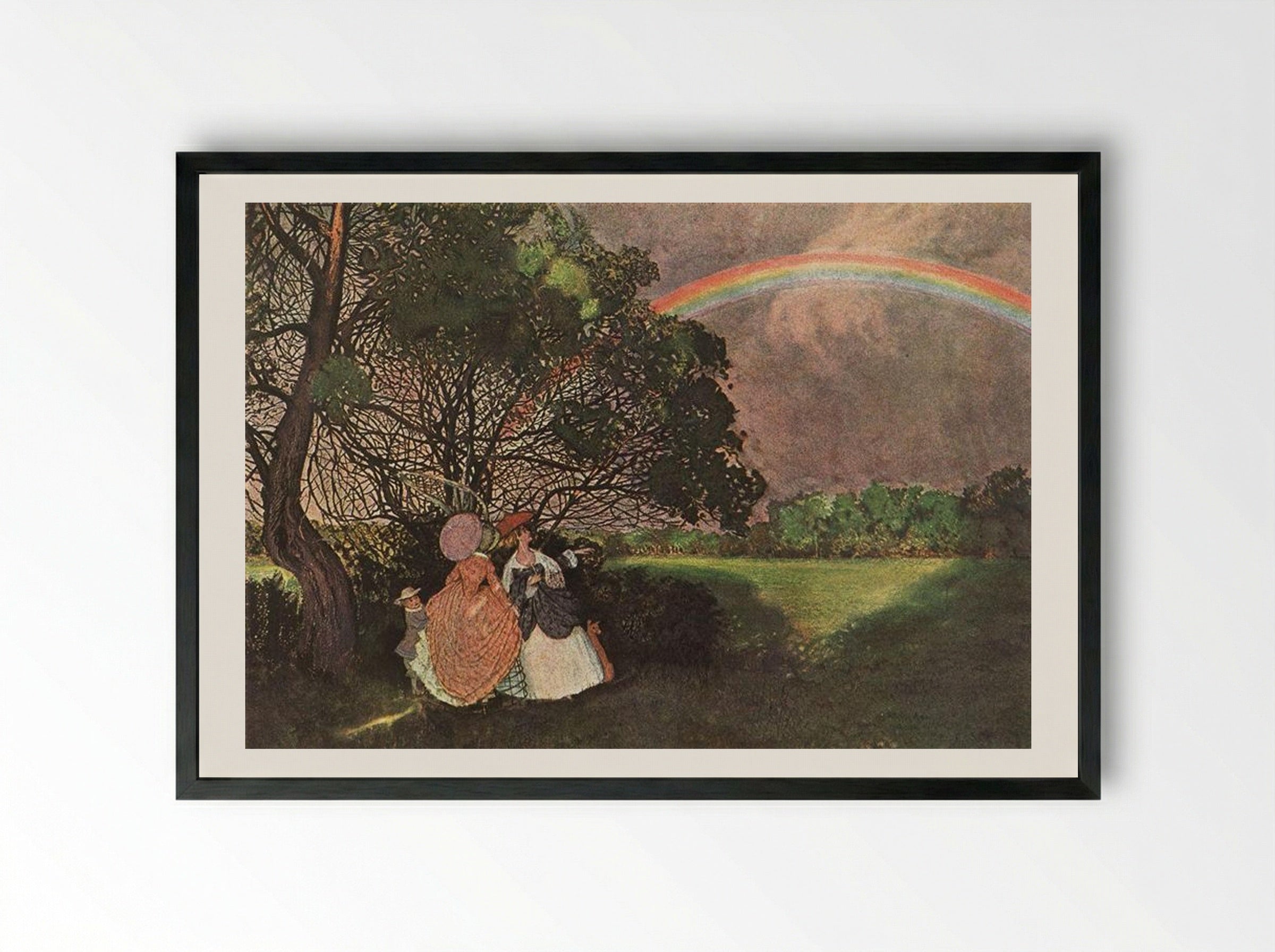 Rainbow - Konstantin Somov - Framed Print Black