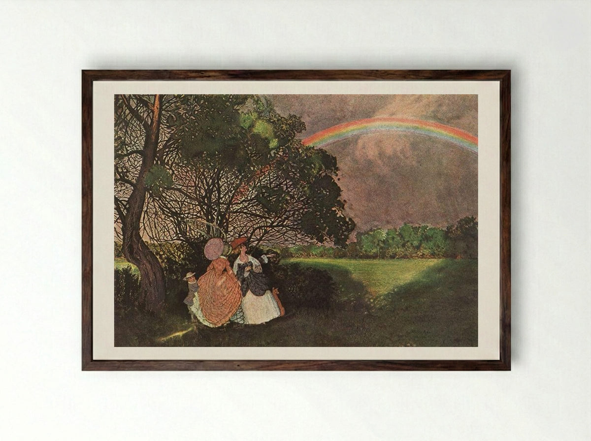 Rainbow - Konstantin Somov - Framed Print Dark Wood