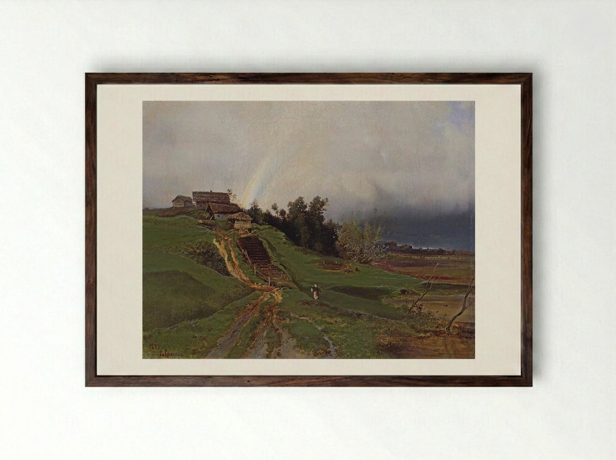 Rainbow - Aleksey Savrasov - Framed Print Dark Wood