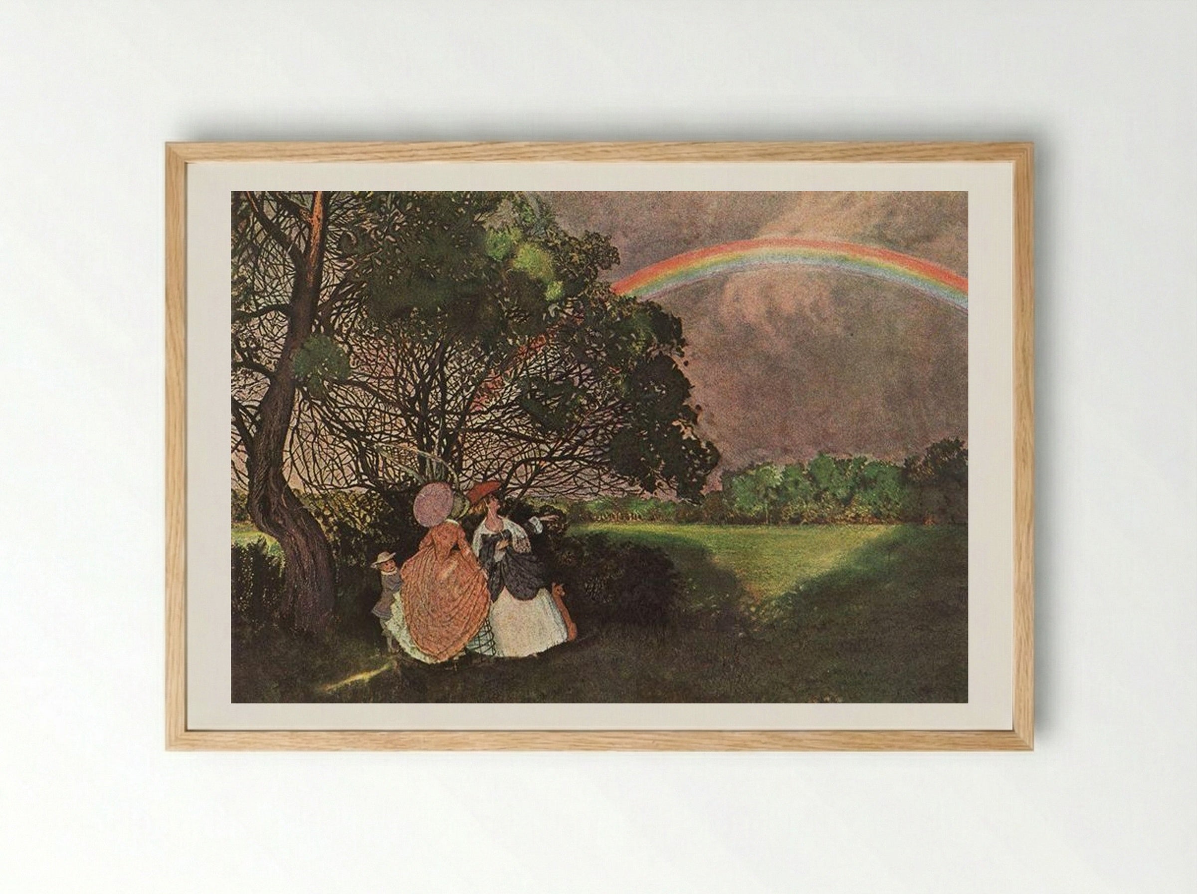 Rainbow - Konstantin Somov - Framed Print Wood