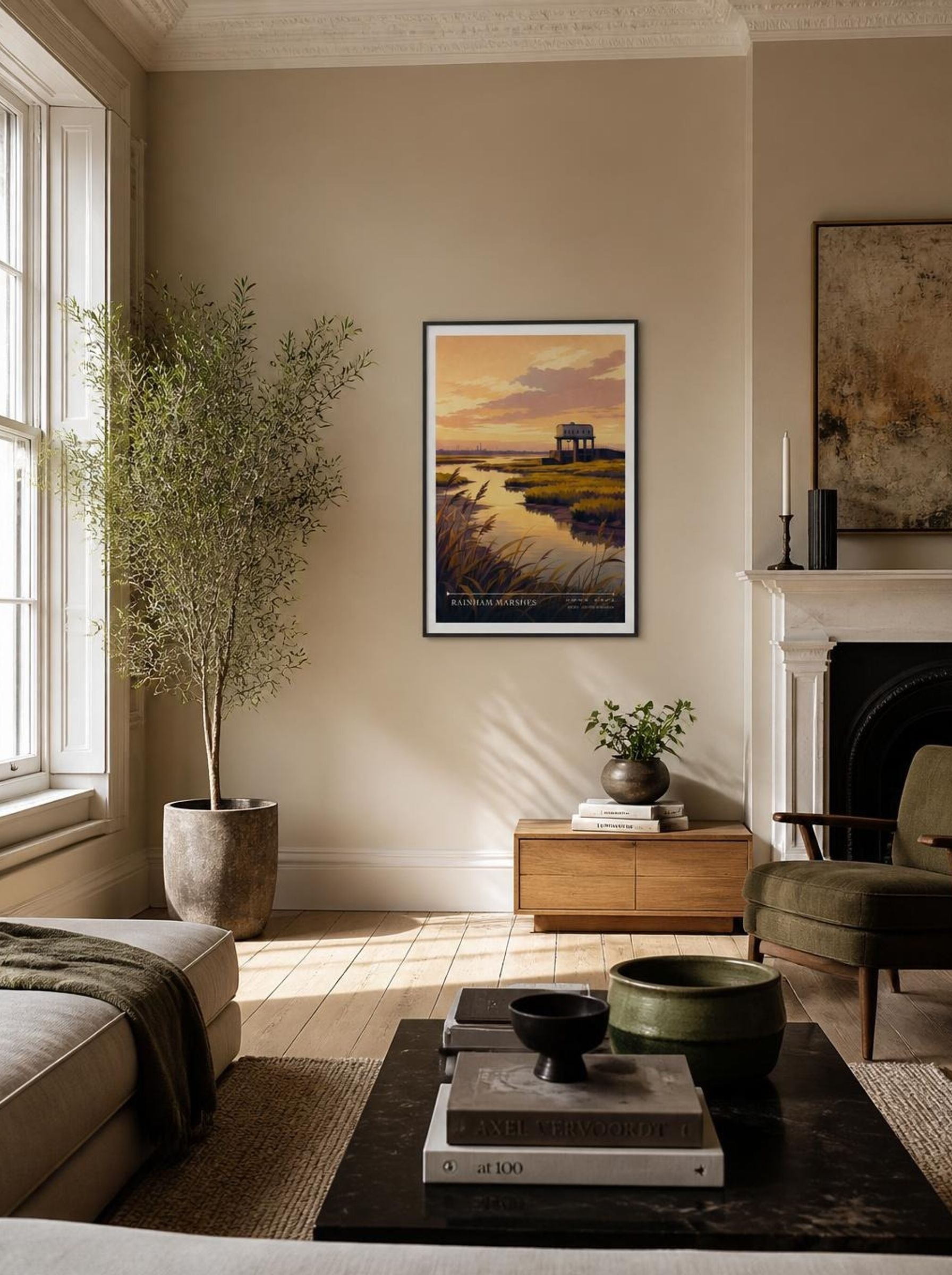 Rainham Marshes Essex United Kingdom Travel Poster - Lifestyle