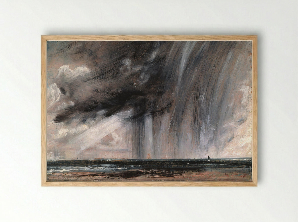 Rainstorm over the Sea - John Constable - Framed Print Wood