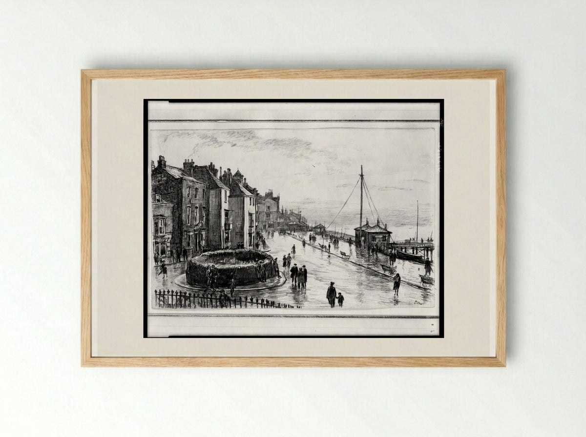 Rainy Day, Deal - Muirhead Bone - Framed Print Wood